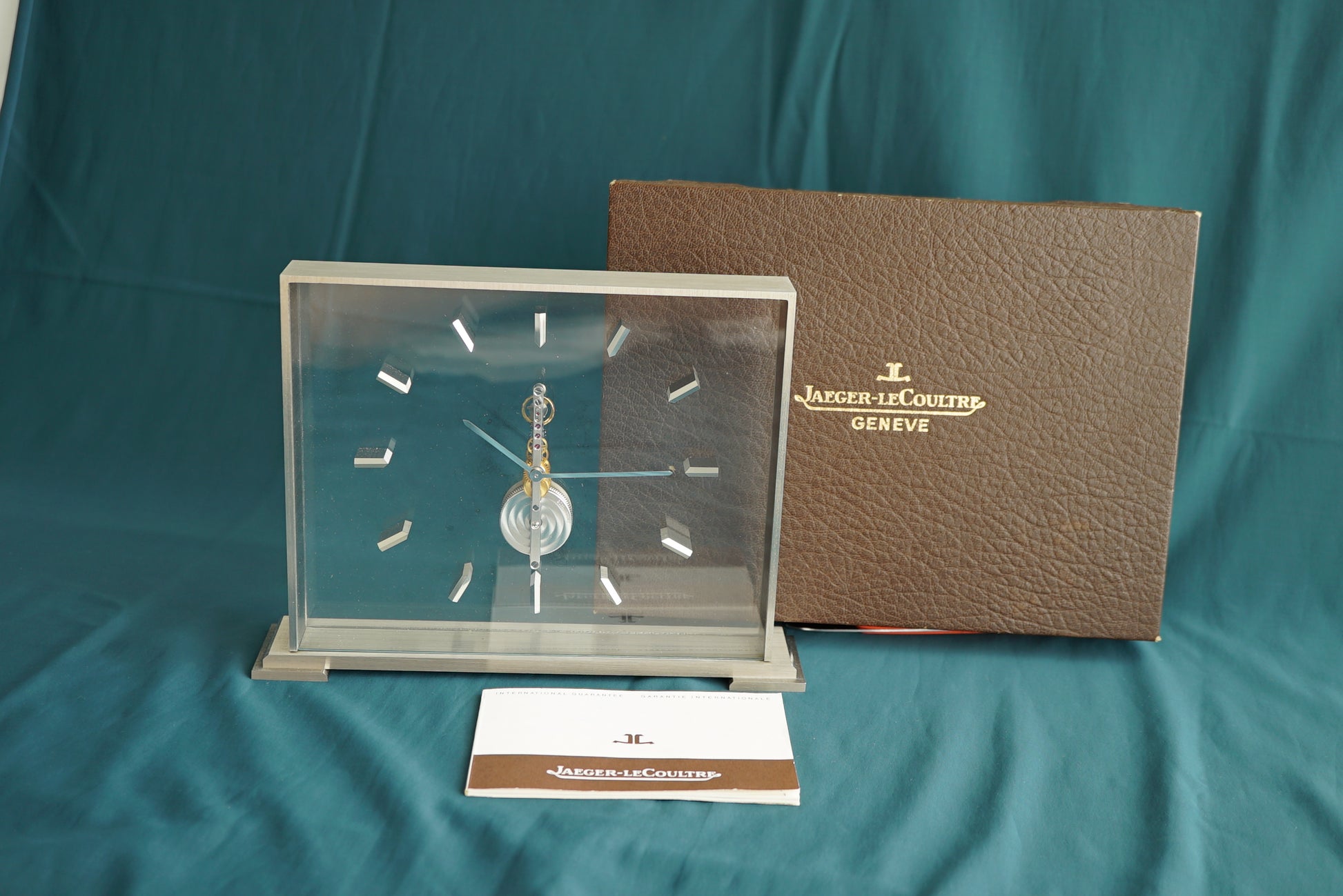 Jaeger-LeCoultre Golden Bridge LARGE Skeleton Table Clock - Box & Papers