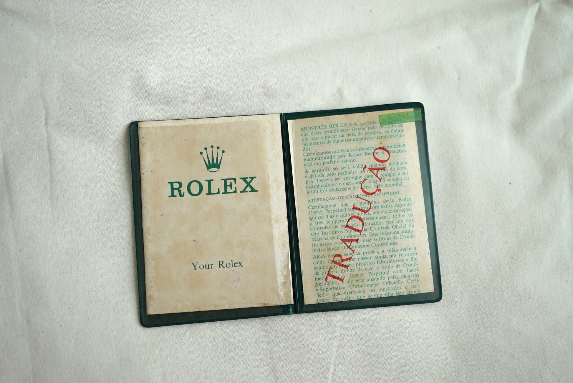 Rolex Datejust Booklet from 1973 - Your Oyster 579.02 12.73