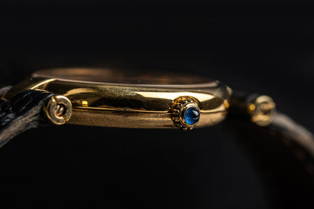 Cartier VLC Vendome Ladies Black - Full set Box & Papers - 1987