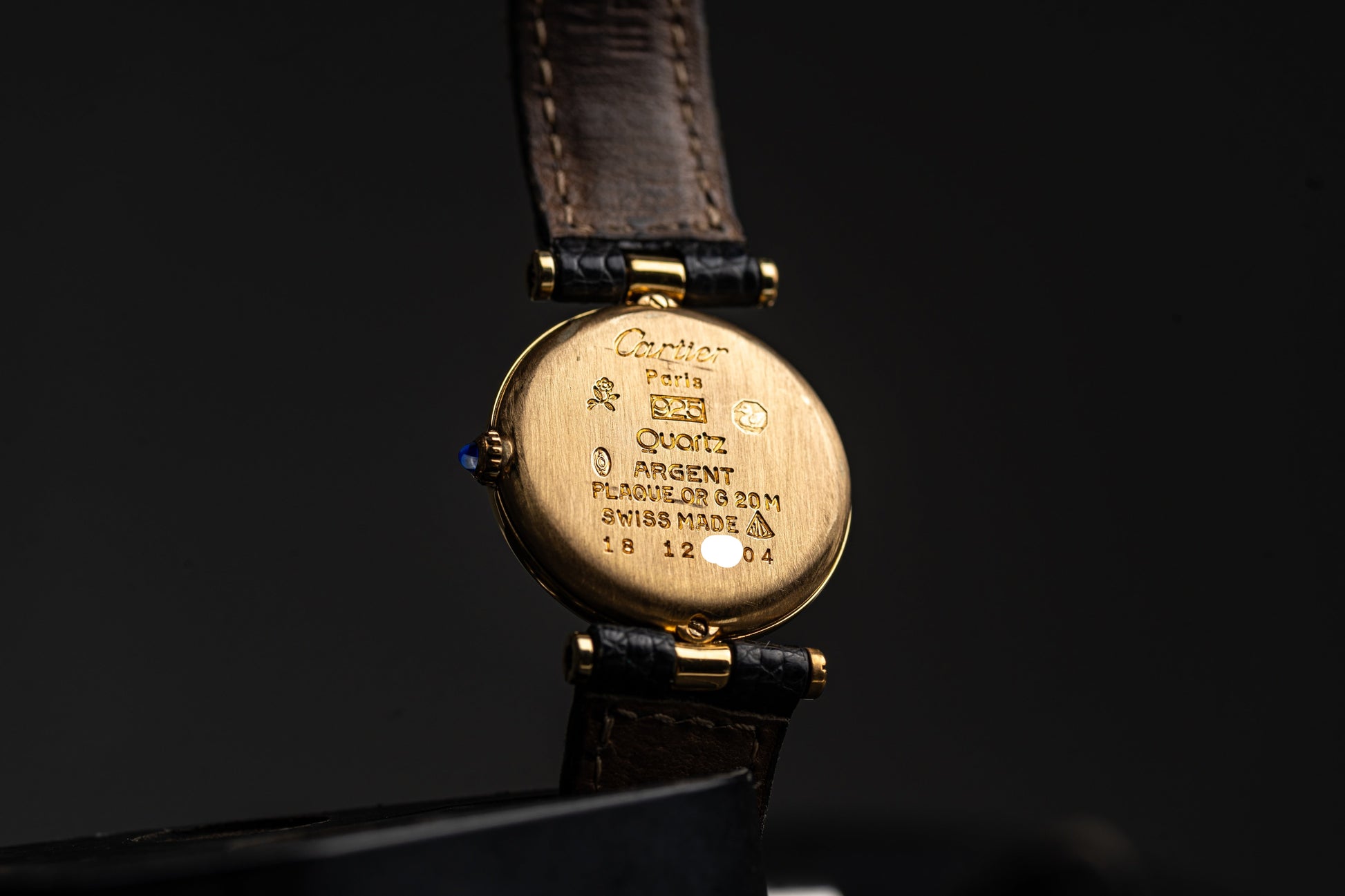 Cartier VLC Vendome Ladies Black - Full set Box & Papers - 1987