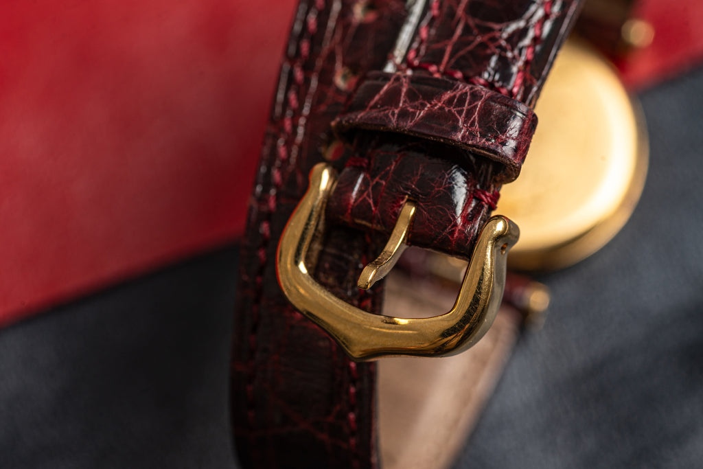 Cartier VLC Vendome Ladies Maroon - Full set Box & Papers 1985