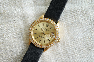 Rolex Datejust Ladies ref 6927 from 1972 - 18k Gold - Diamond bezel
