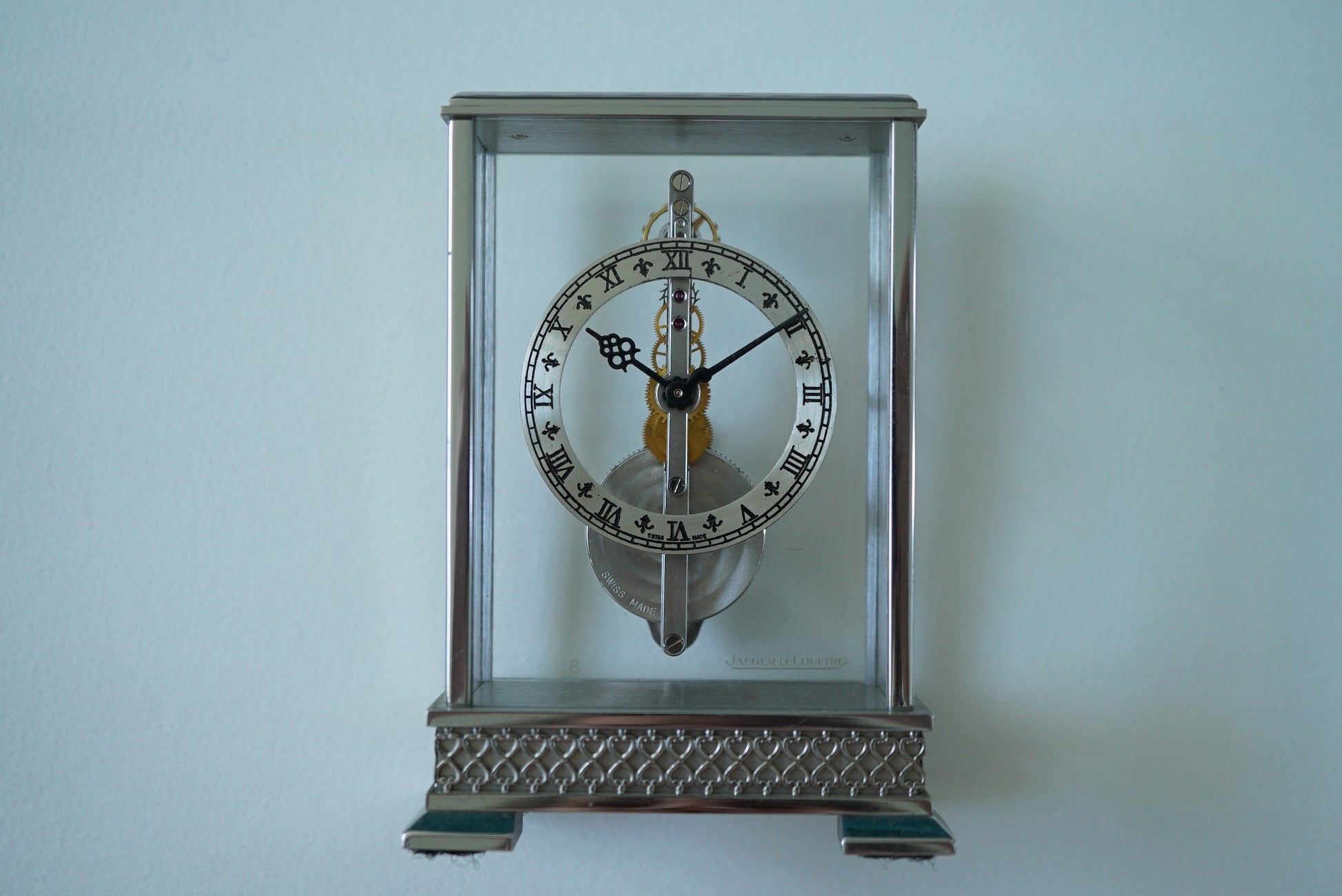 Jaeger-LeCoultre Golden Bridge Skeleton Table Clock