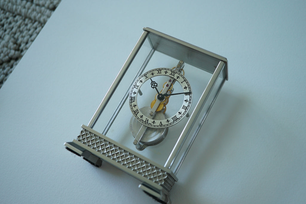 Jaeger-LeCoultre Golden Bridge Skeleton Table Clock