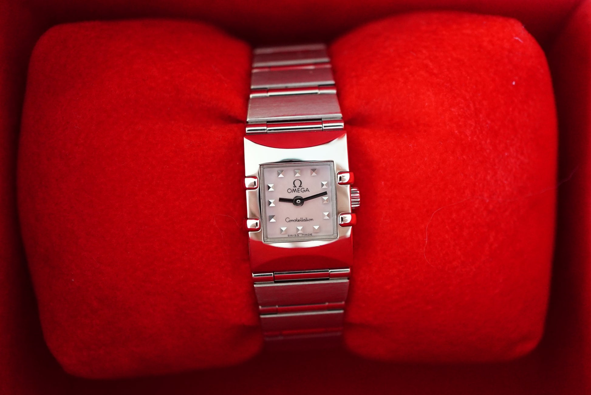 Omega Constellation Quadra Ladies Pink MOP Dial from 1998