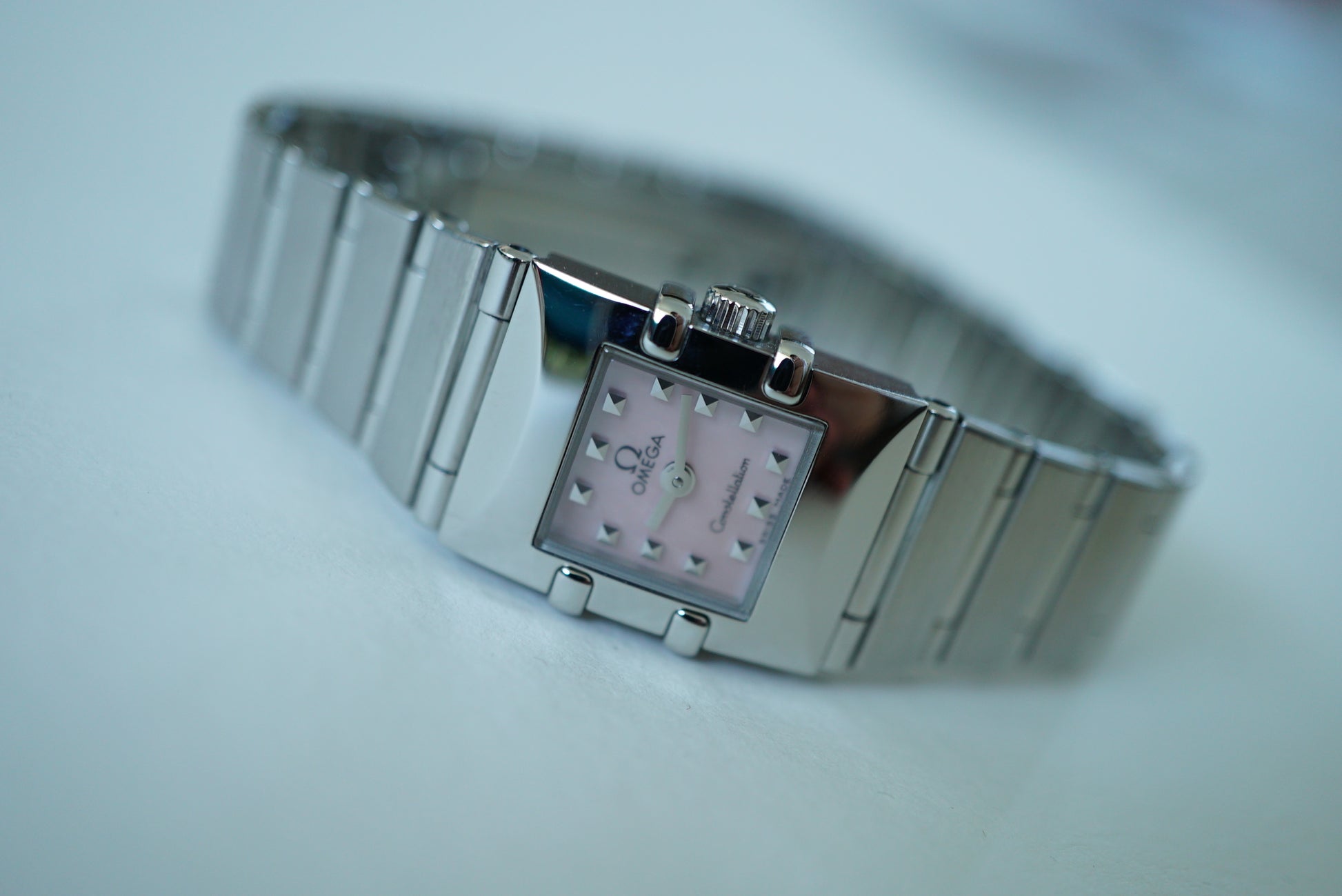 Omega Constellation Quadra Ladies Pink MOP Dial from 1998