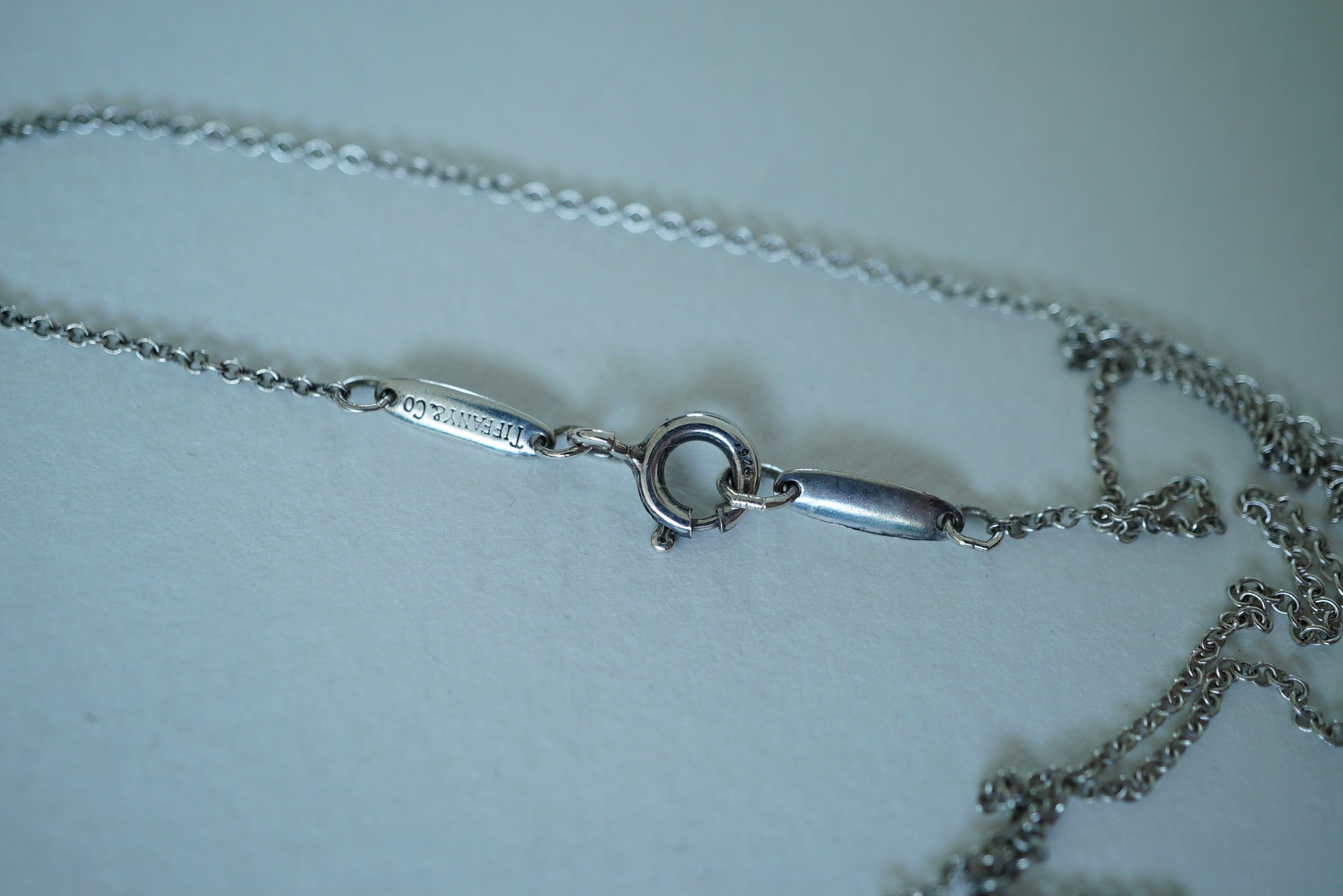 Tiffany & Co Infinity Cross 925 sterling silver Elsa Peretti necklace