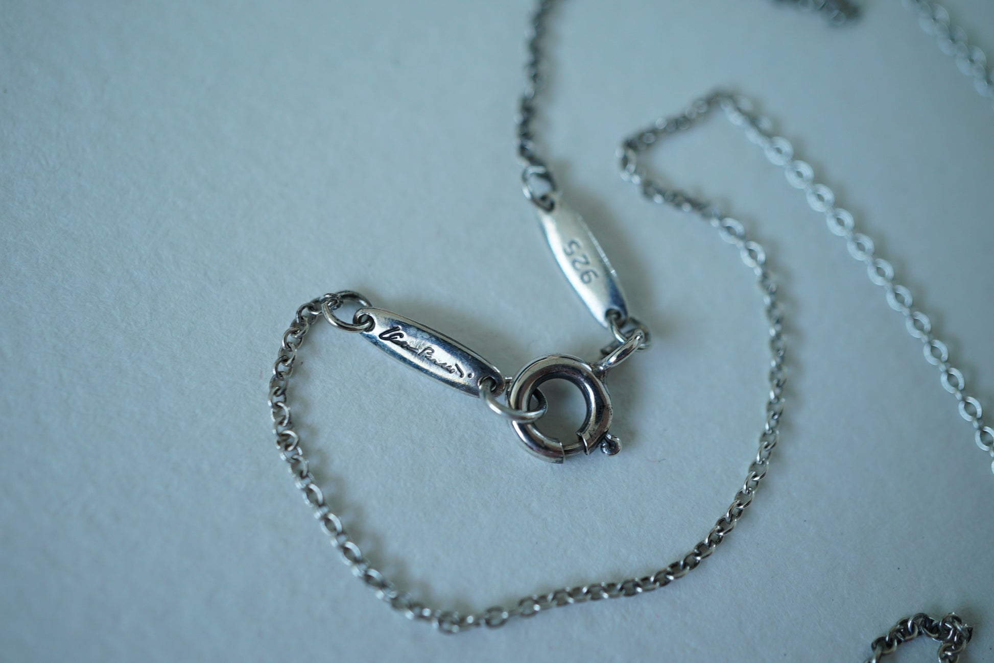 Tiffany & Co Infinity Cross 925 sterling silver Elsa Peretti necklace
