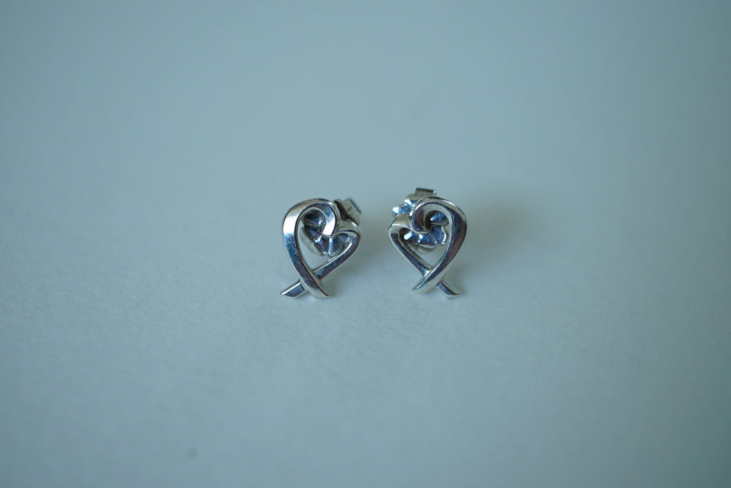 Tiffany & Co Loving Heart 925 sterling silver Paloma Picasso Earrings