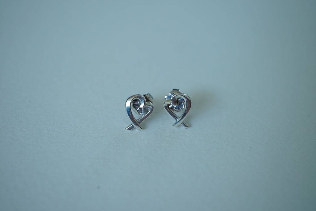 Tiffany & Co Loving Heart 925 sterling silver Paloma Picasso Earrings