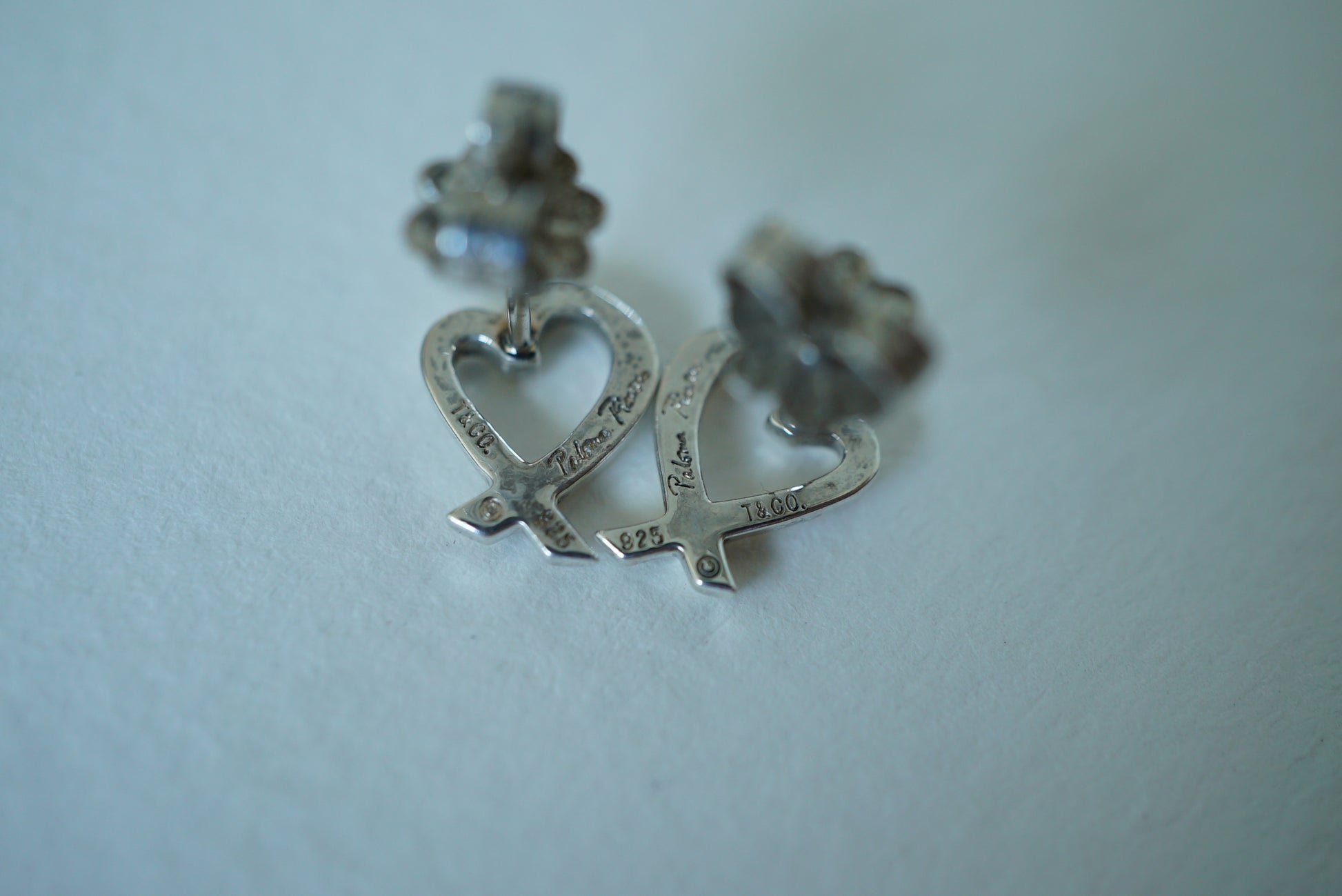 Tiffany & Co Loving Heart 925 sterling silver Paloma Picasso Earrings