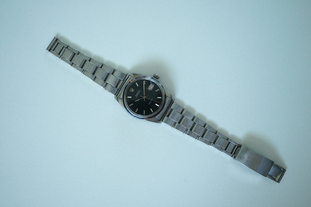 Rolex Oysterdate ref 6694 from 1972 - Matte Black Dial