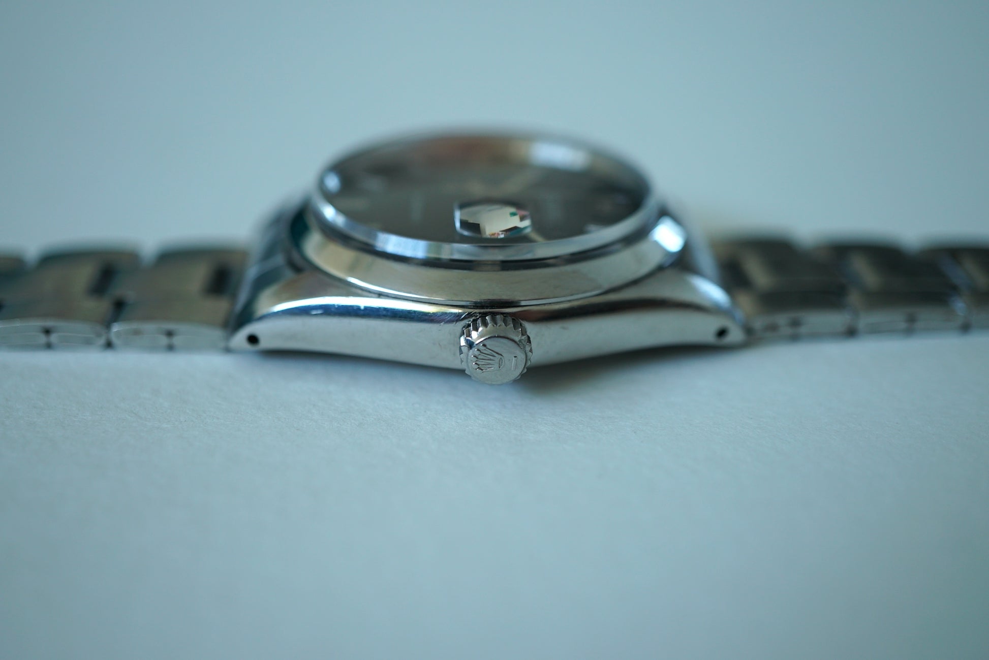 Rolex Oysterdate ref 6694 from 1972 - Matte Black Dial