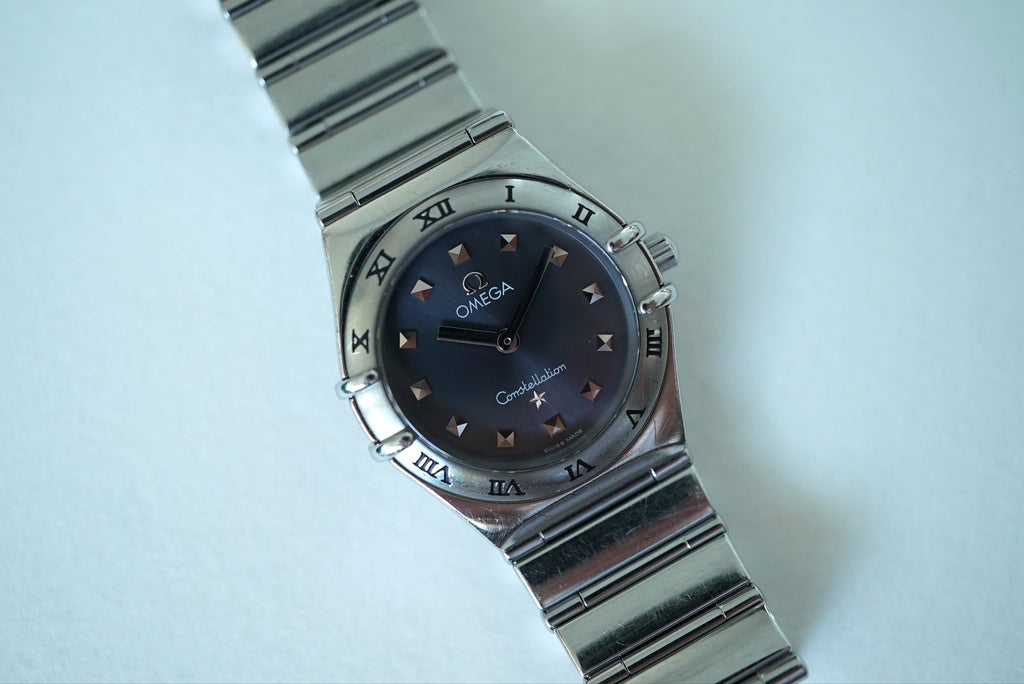 Omega Constellation Manhattan My Choice Ladies Grey Sunburst Dial ref 1571.51 from 1998