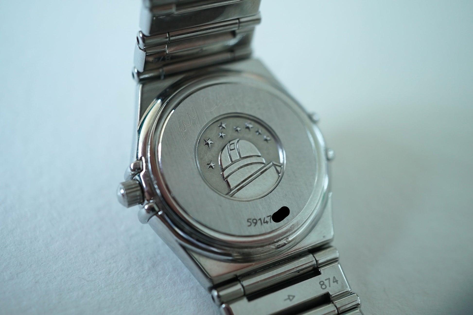Omega Constellation Manhattan My Choice Ladies Grey Sunburst Dial ref 1571.51 from 1998
