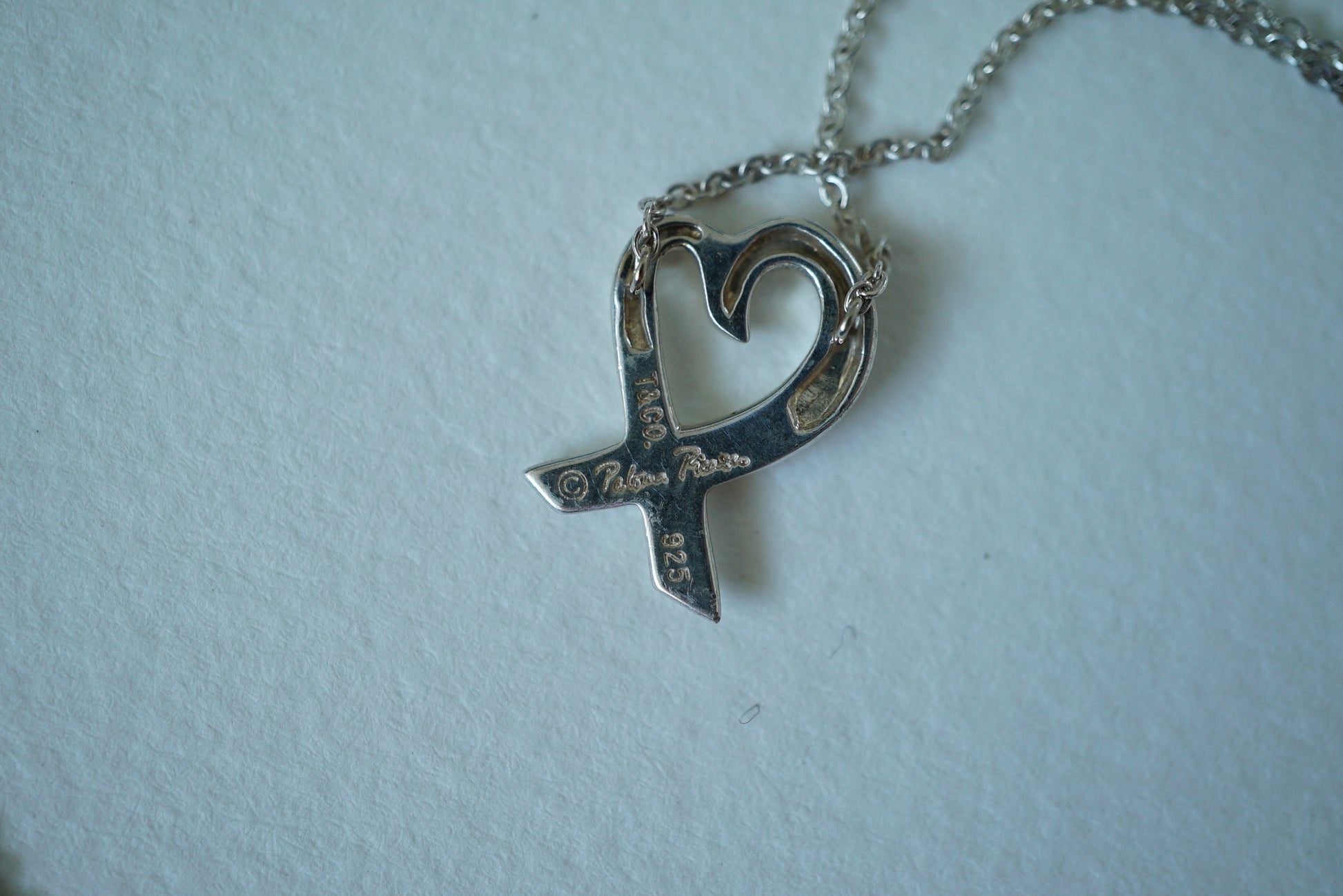 Tiffany & Co Loving Heart 925 sterling silver Paloma Picasso necklace
