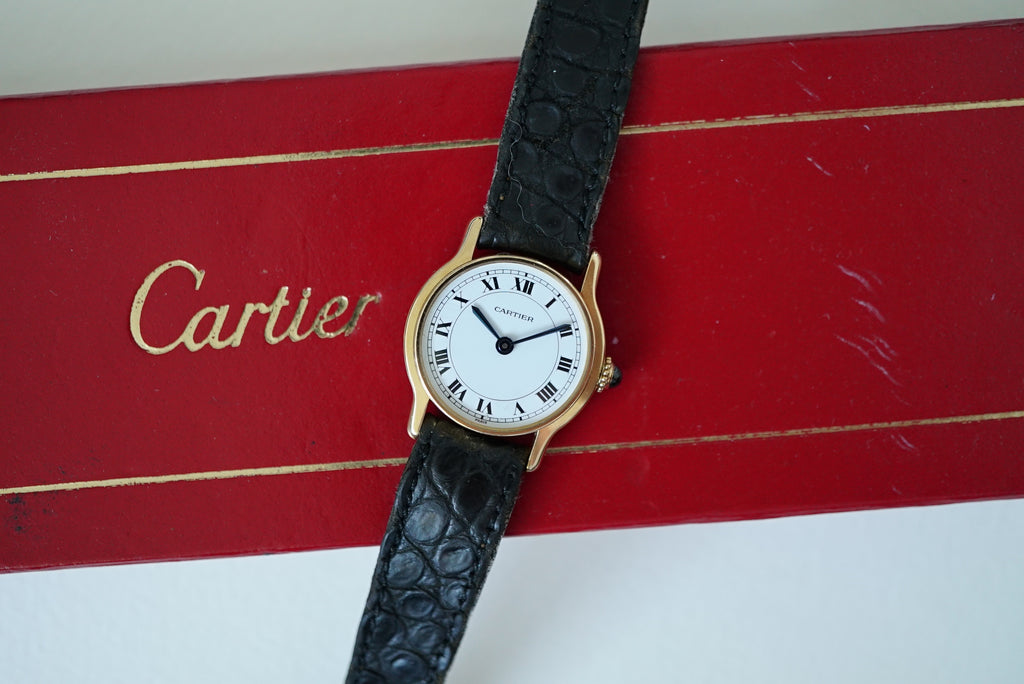 Cartier Riviera PM 78248 - 18k Gold Ladies Watch from 1977 - w Box