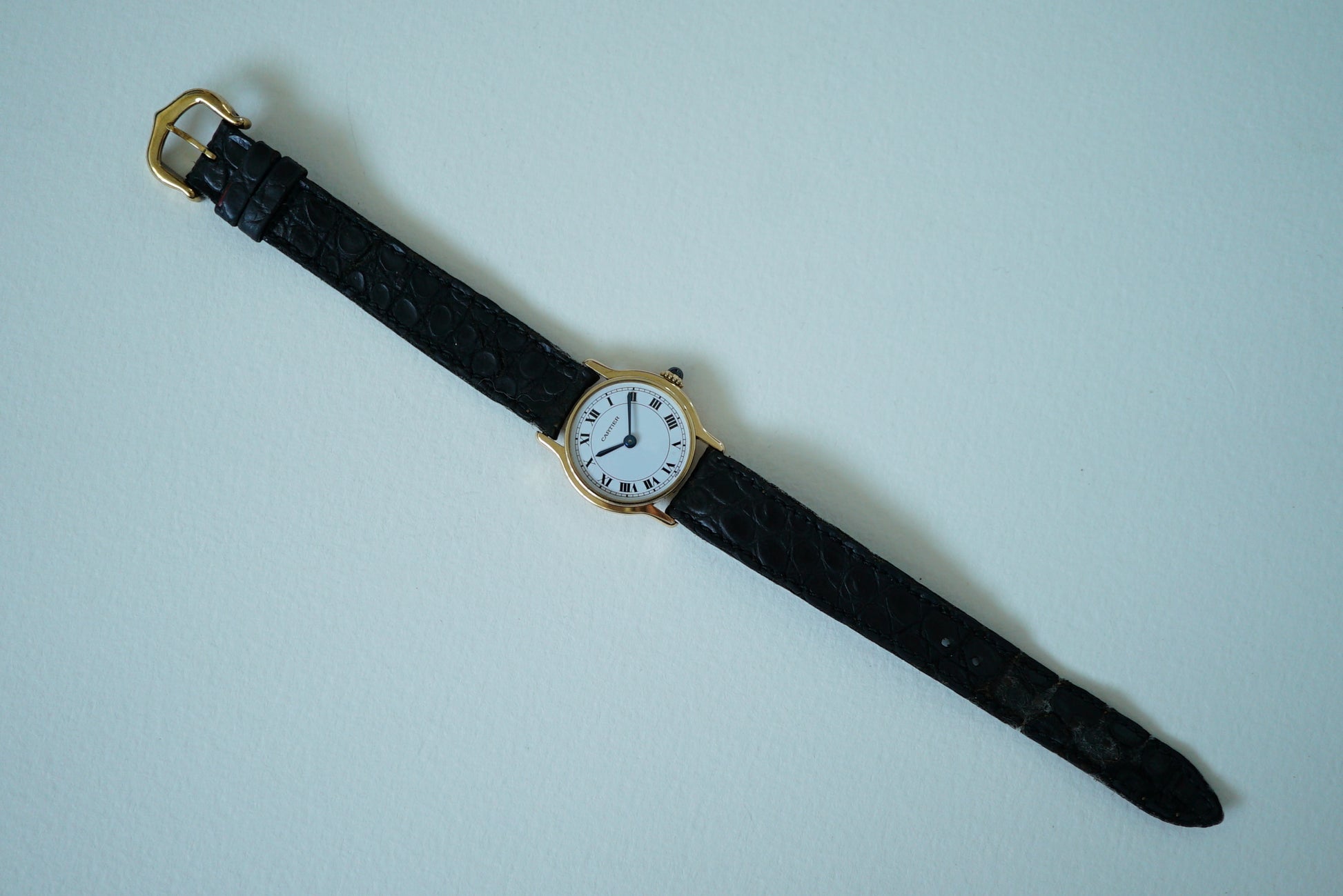 Cartier Riviera PM 78248 - 18k Gold Ladies Watch from 1977 - w Box