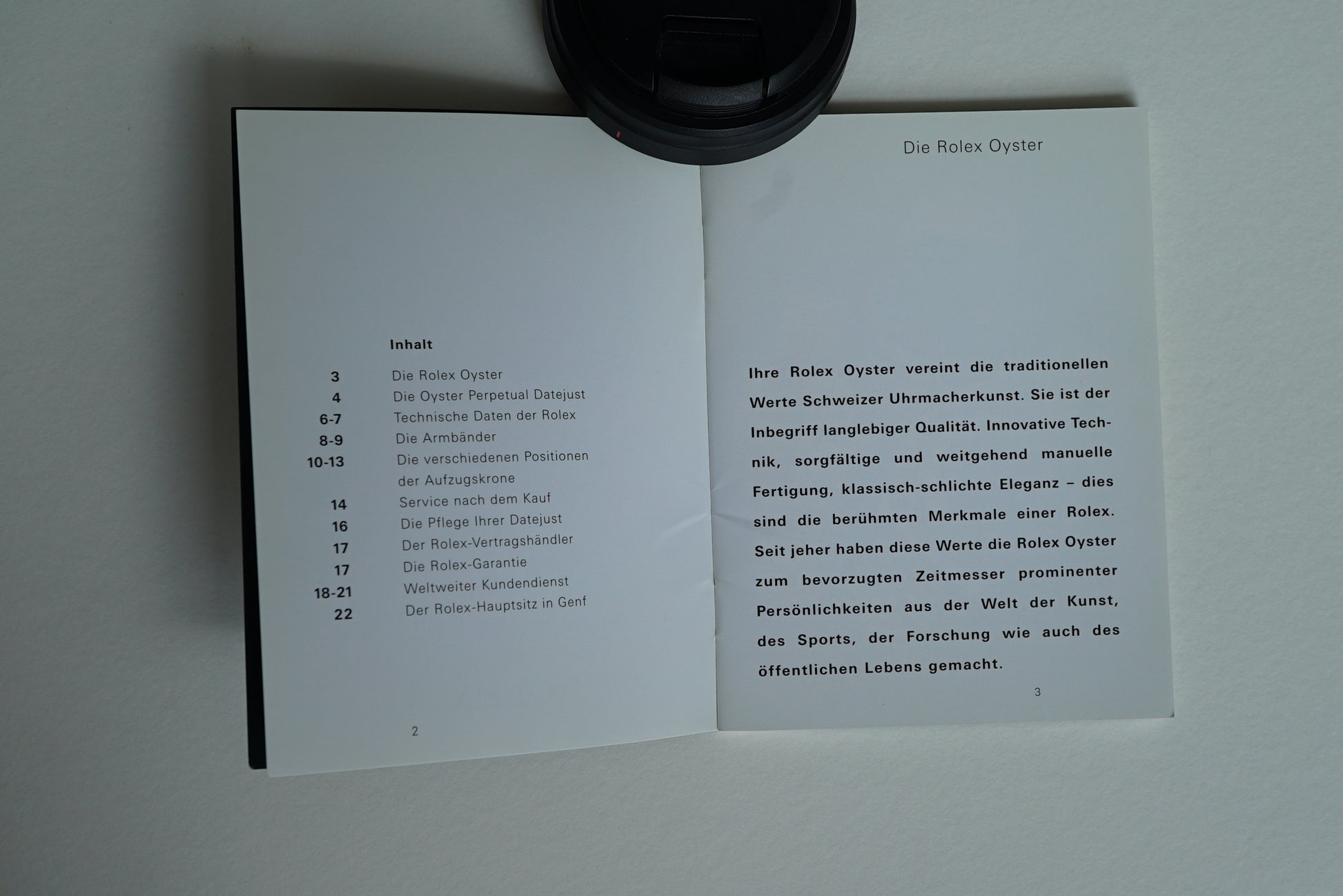 Rolex Datejust Booklet from 2005 - German