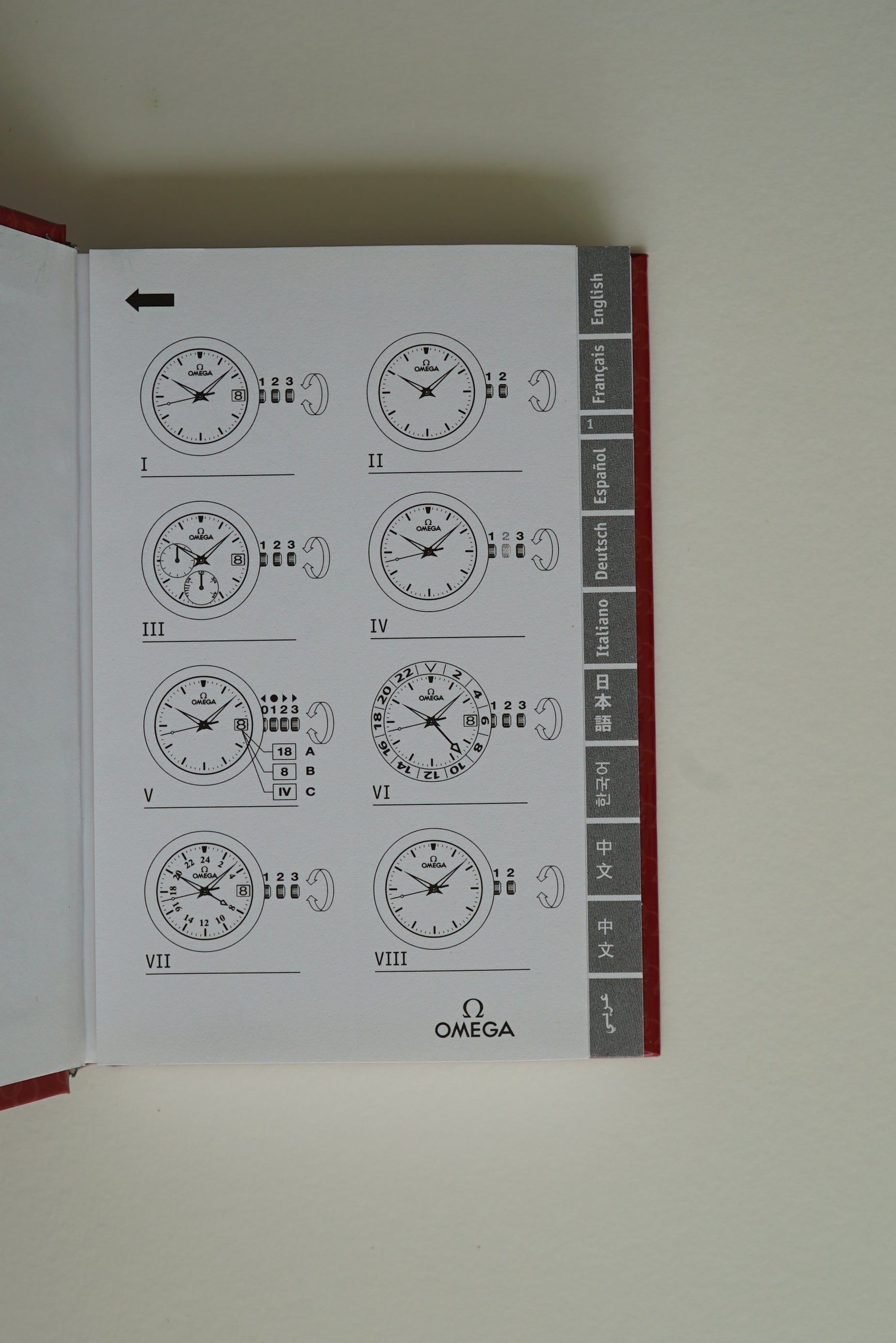 Omega Operating Instructions Booklet from 2004 - Speedmaster & others