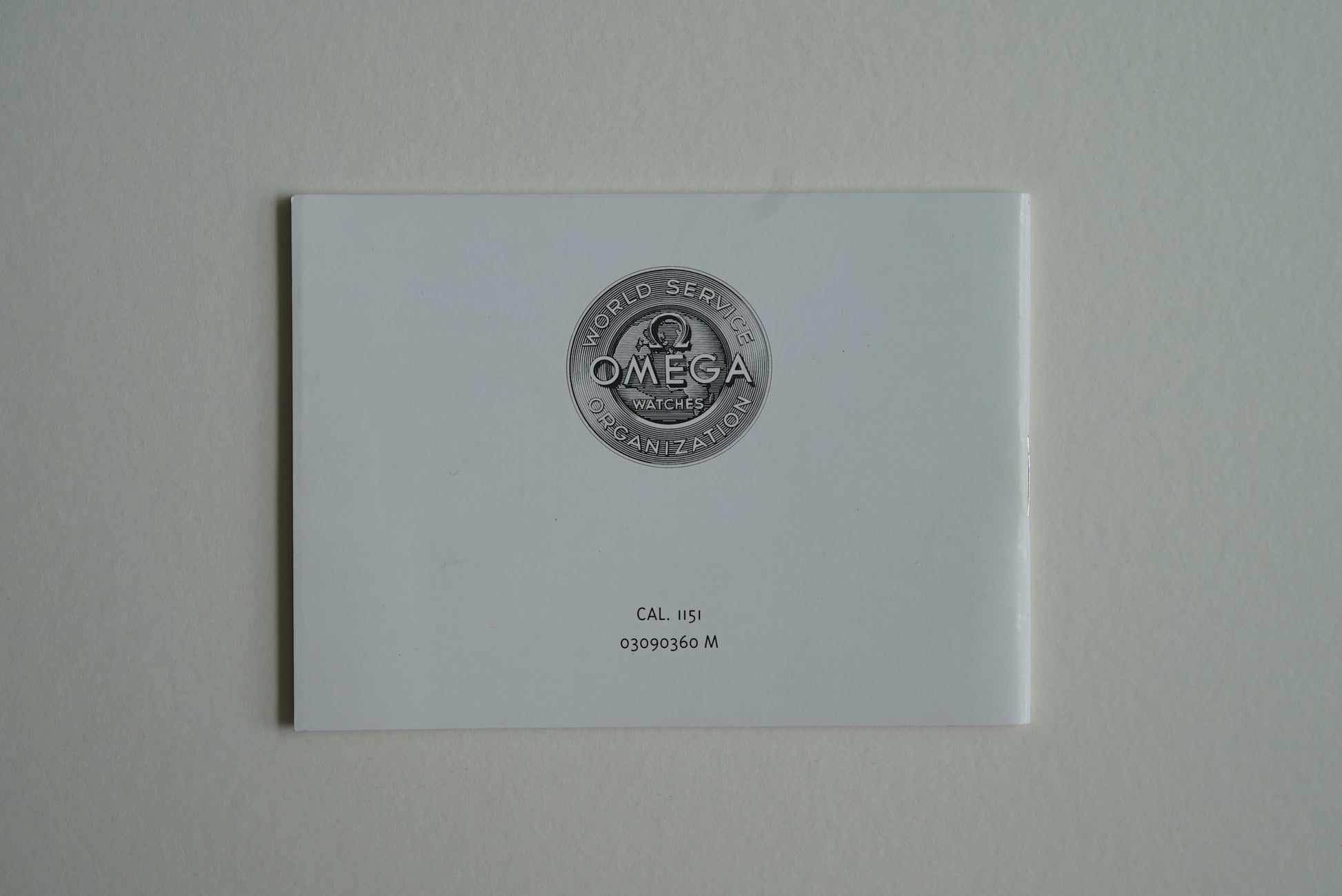 Omega cal 1151 Operating Instructions Booklet from 1999 - Speedmaster triple date