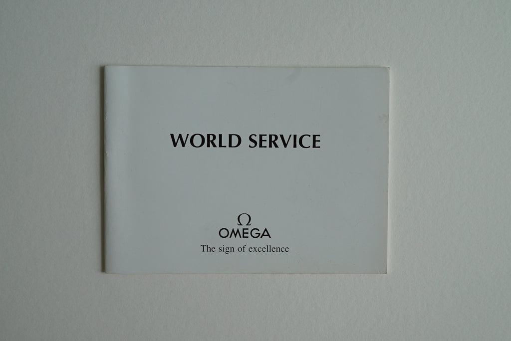 Omega cal 1155 Operating Instructions Booklet from 1992 - Speedmaster Reduced