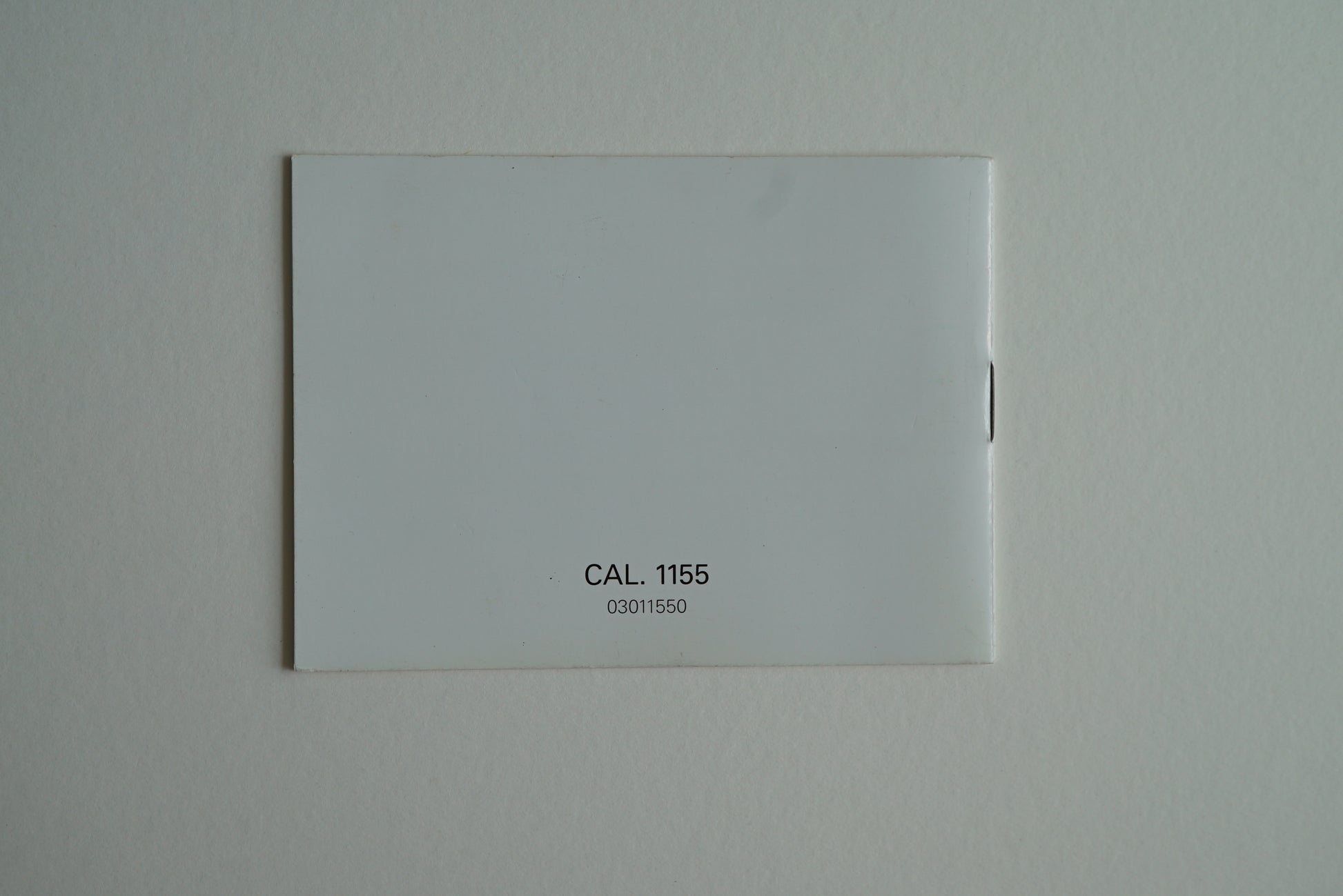 Omega cal 1155 Operating Instructions Booklet from 1992 - Speedmaster Reduced