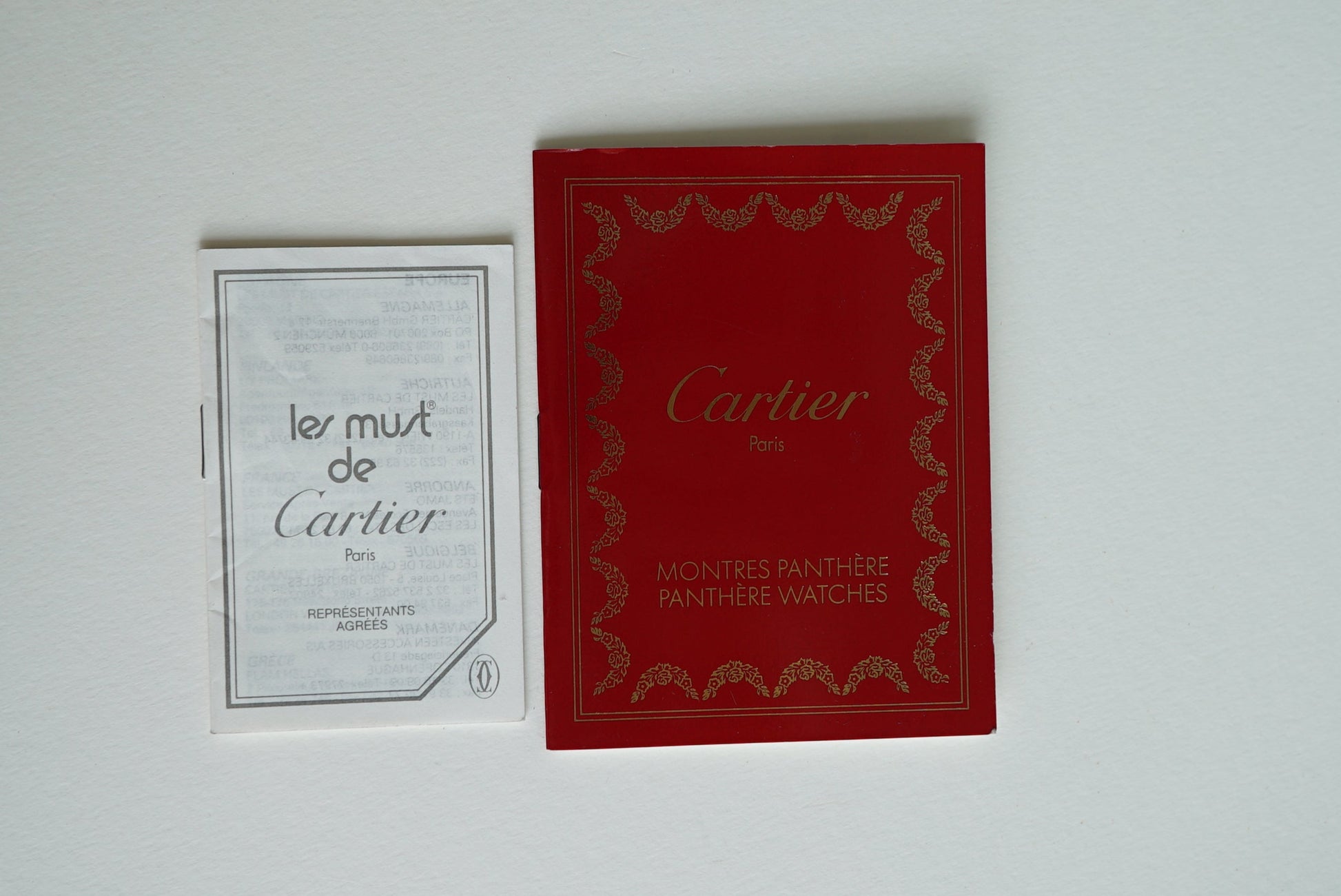 Cartier Panthere booklets vintage 1980-1990's