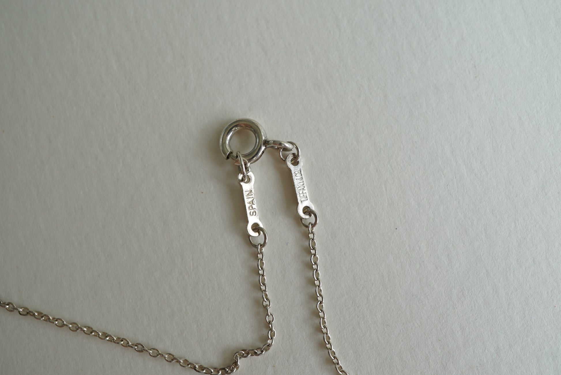 Tiffany & Co Open Teardrop 925 sterling silver Elsa Peretti necklace