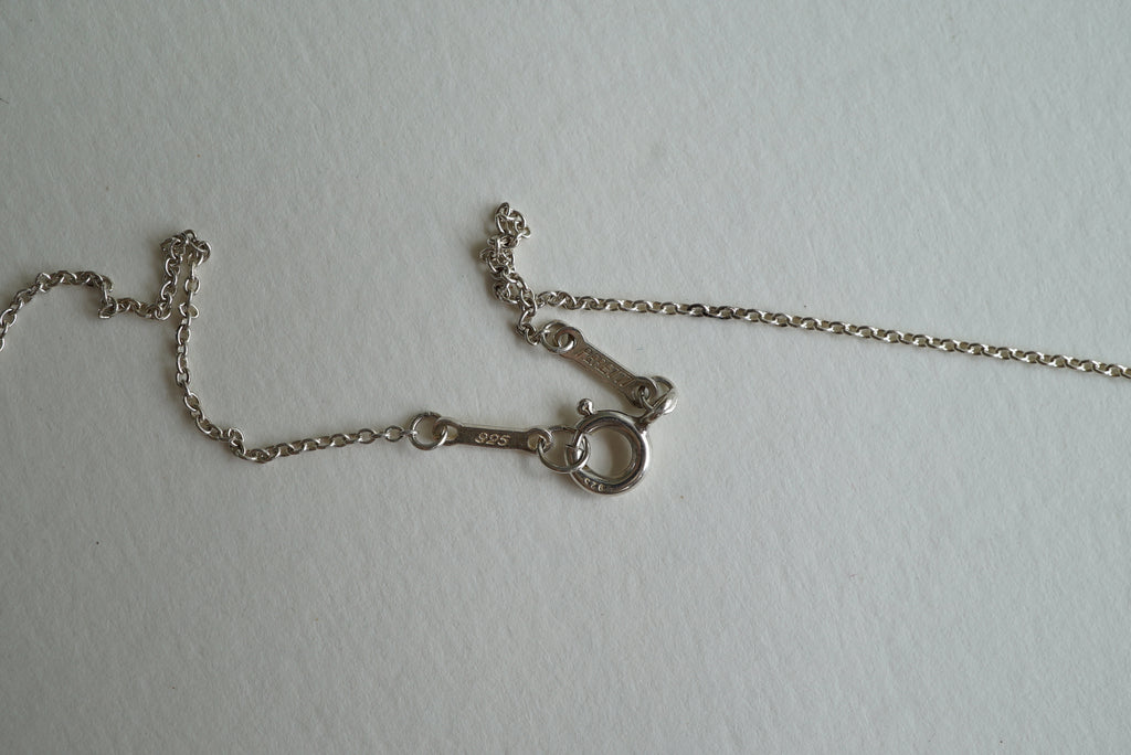 Tiffany & Co Open Teardrop 925 sterling silver Elsa Peretti necklace