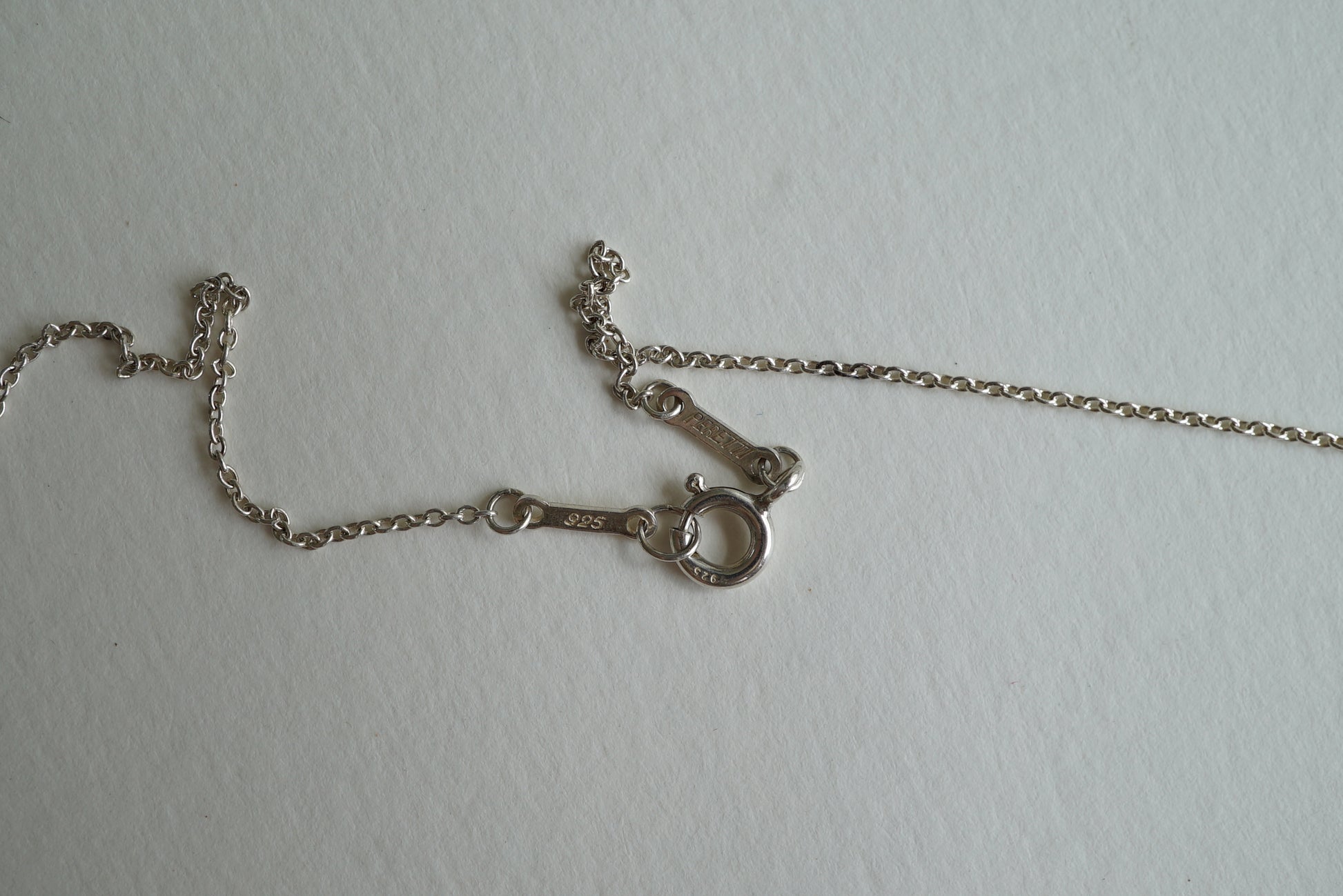 Tiffany & Co Open Teardrop 925 sterling silver Elsa Peretti necklace