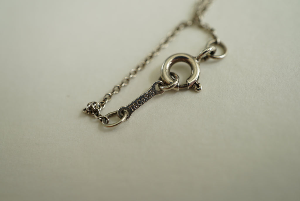 Tiffany & Co Cross 925 sterling silver Elsa Peretti necklace