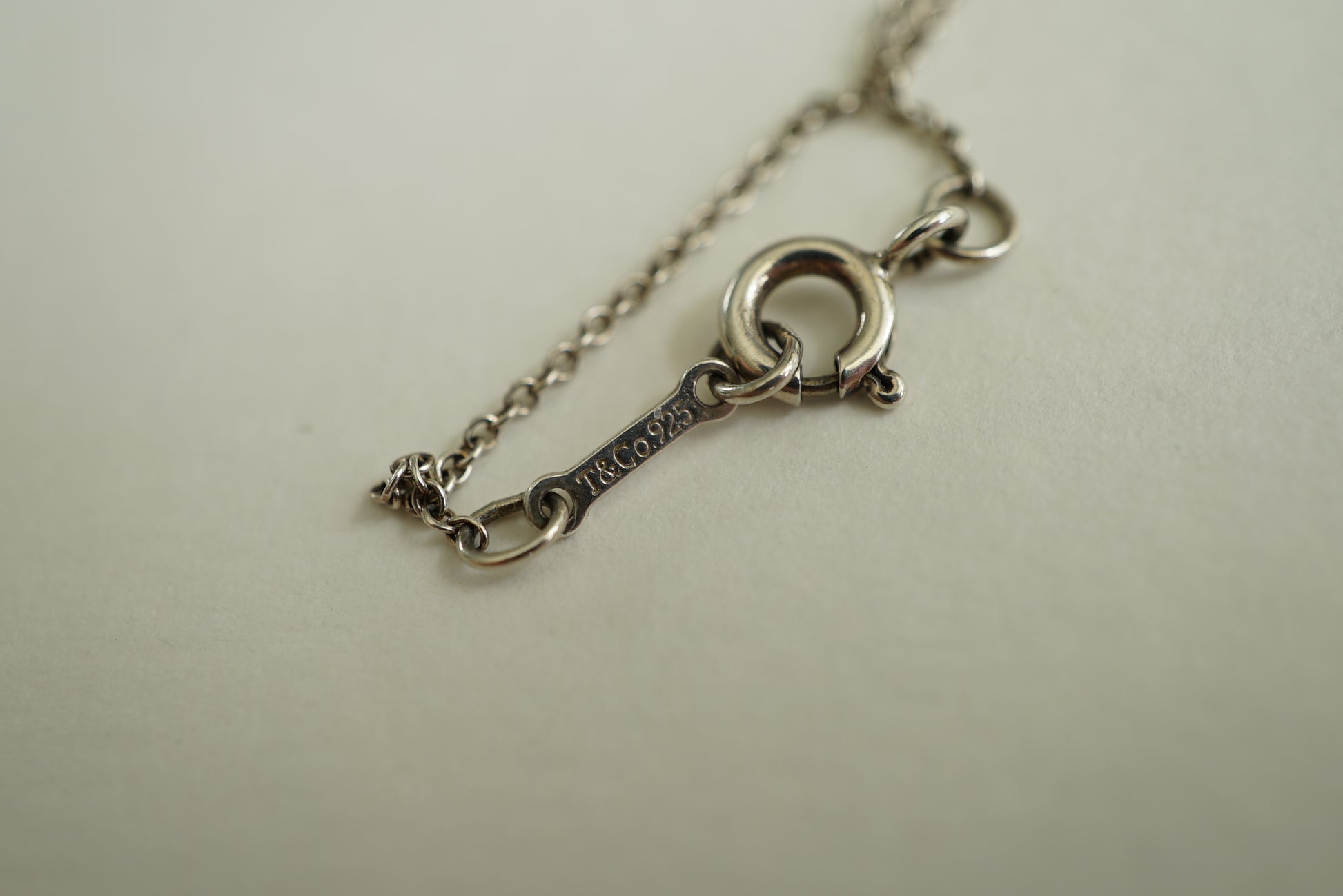 Tiffany & Co Cross 925 sterling silver Elsa Peretti necklace