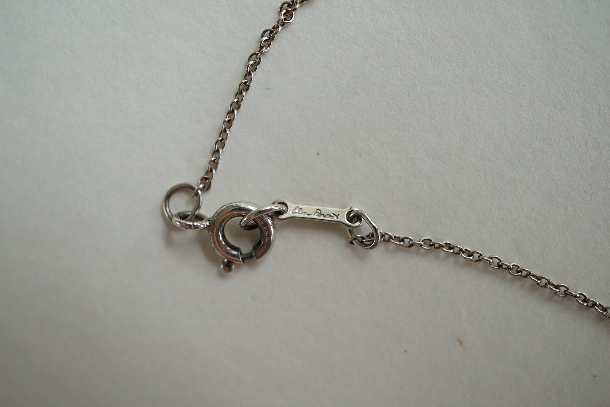 Tiffany & Co Cross 925 sterling silver Elsa Peretti necklace