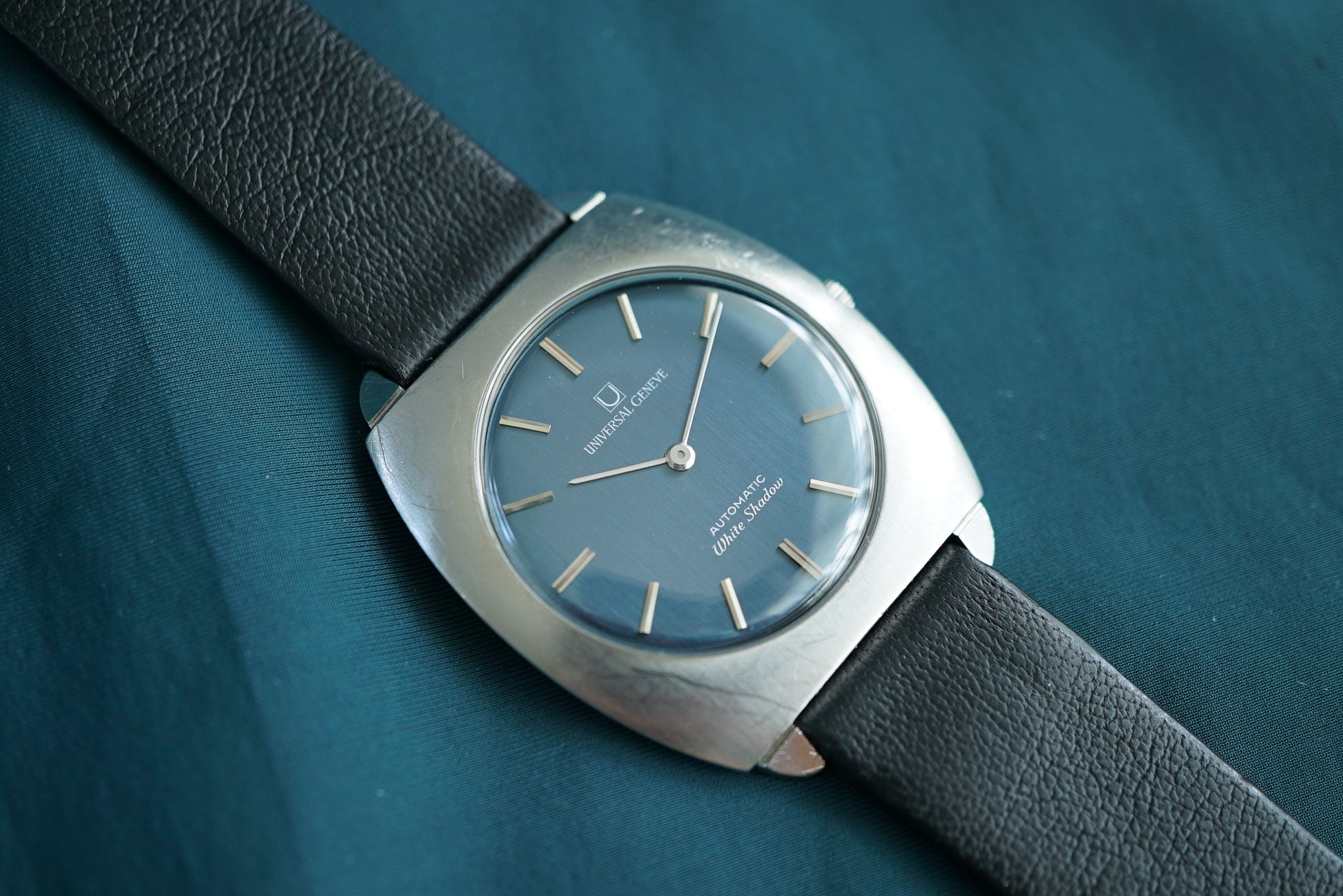 Universal Geneve White Shadow Microrotor automatic ref 866.127 - blue dial from 1970