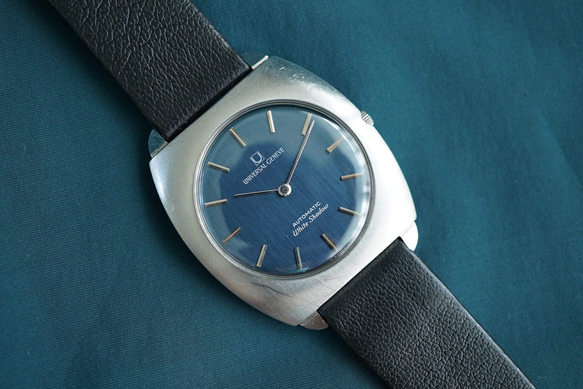 Universal Geneve White Shadow Microrotor automatic ref 866.127 - blue dial from 1970