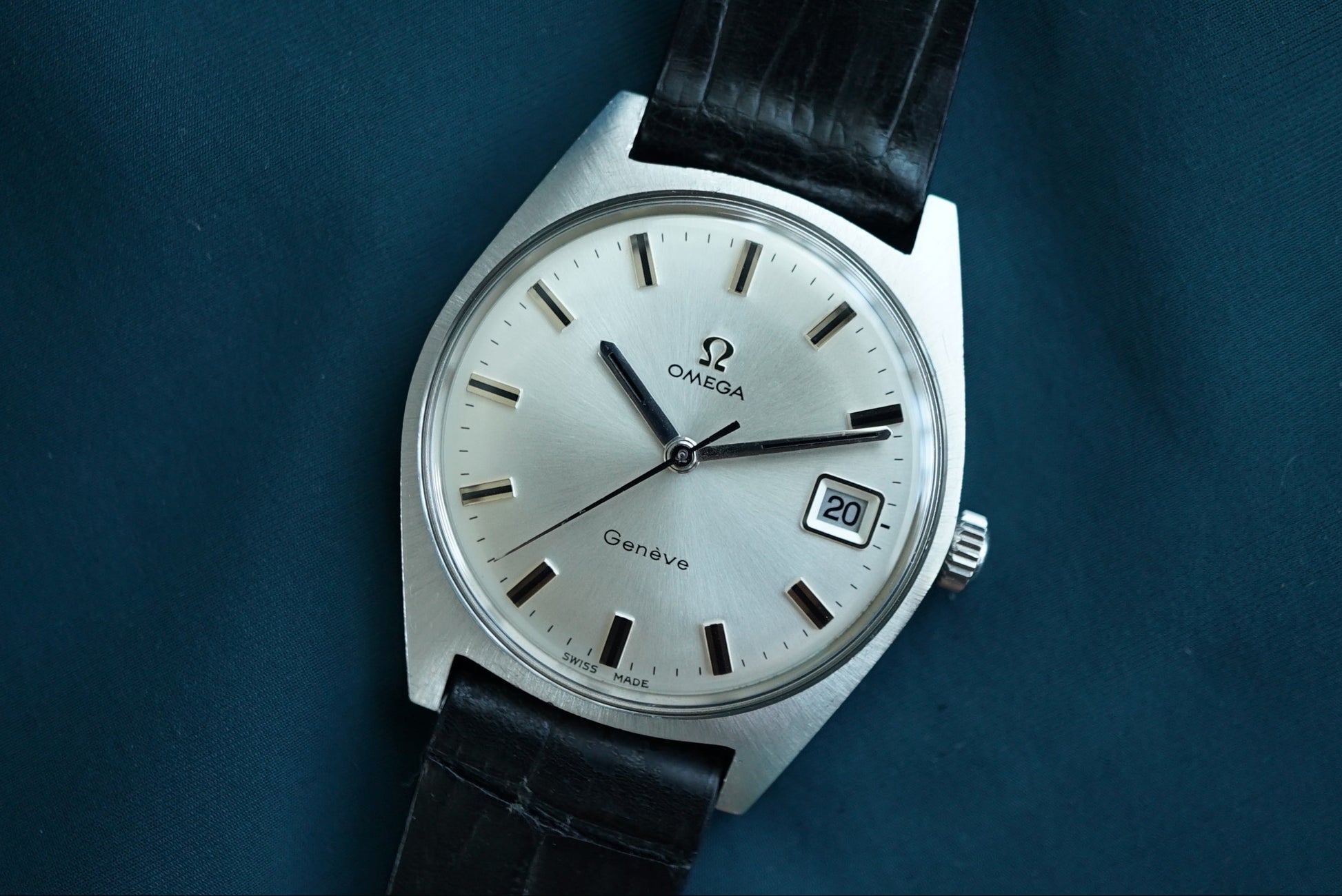 Omega Geneve Date ref 136.041 from 1969/1973 - FULL SET Box & Papers