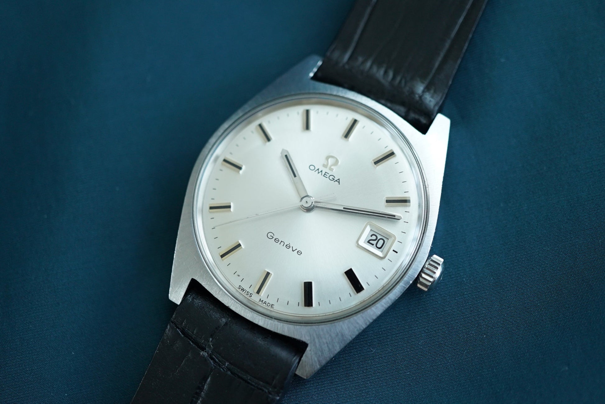 Omega Geneve Date ref 136.041 from 1969/1973 - FULL SET Box & Papers