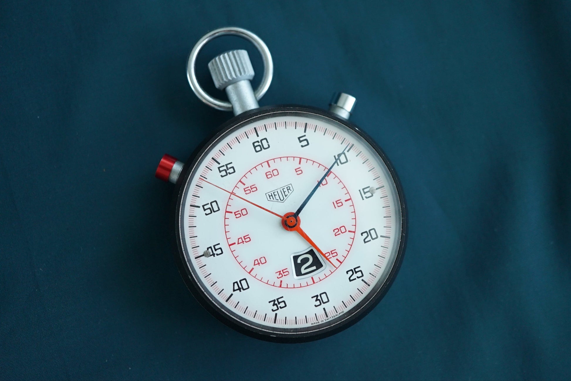 Heuer Split Second Rattrapante Stopwatch w hour counter - ref 522.413