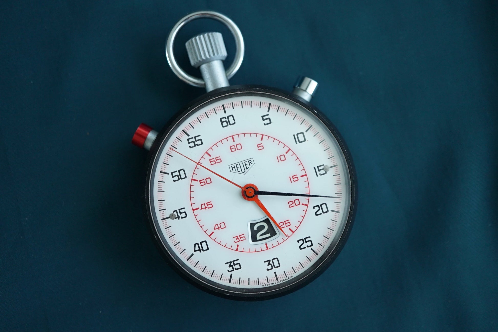Heuer Split Second Rattrapante Stopwatch w hour counter - ref 522.413