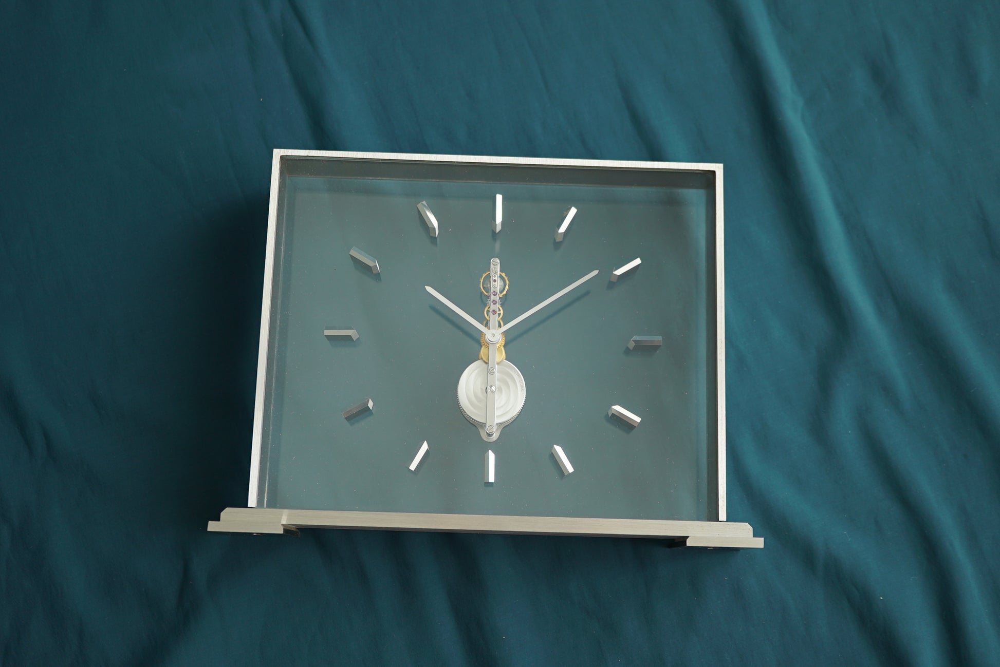 Jaeger-LeCoultre Golden Bridge LARGE Skeleton Table Clock - Box & Papers