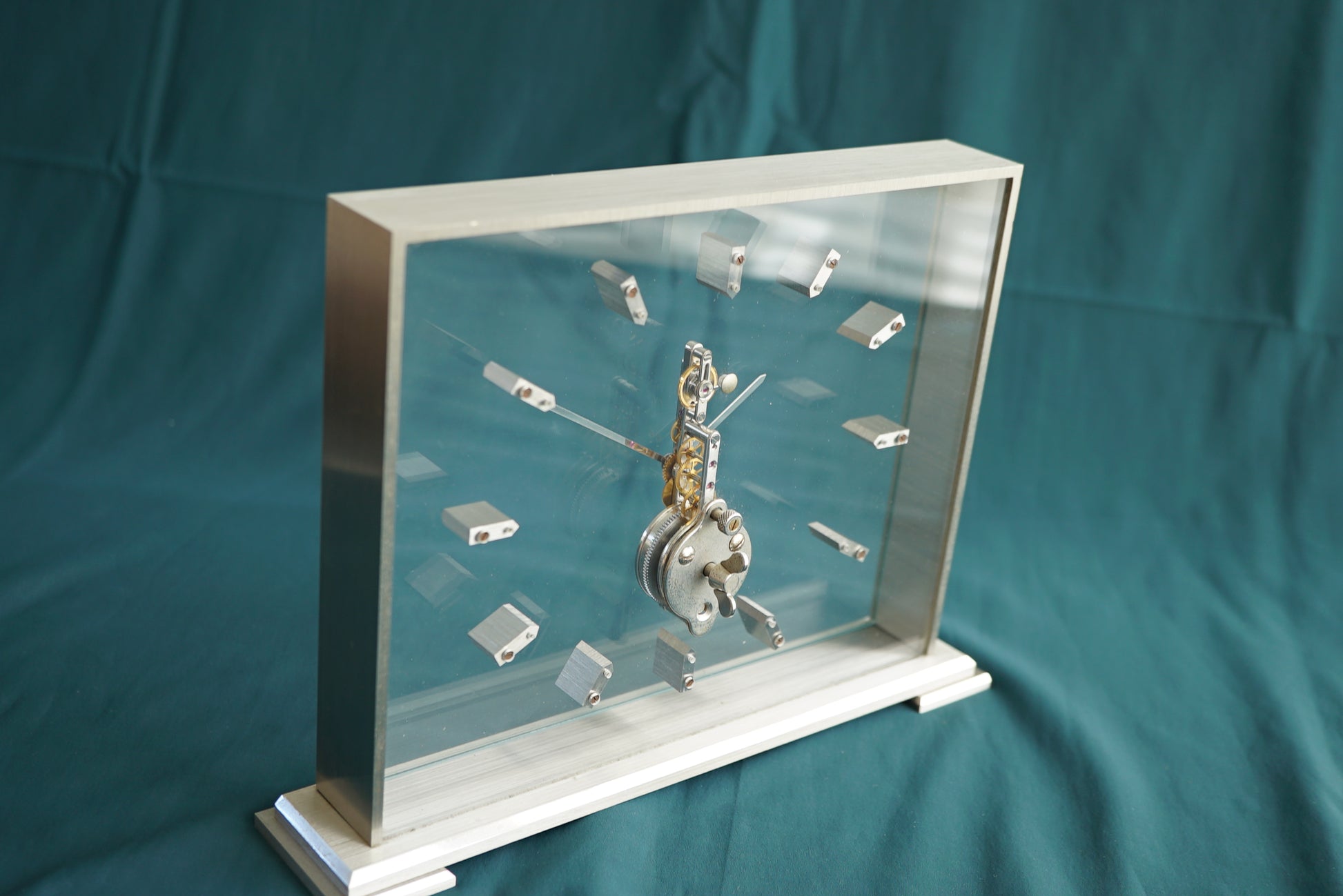 Jaeger-LeCoultre Golden Bridge LARGE Skeleton Table Clock - Box & Papers