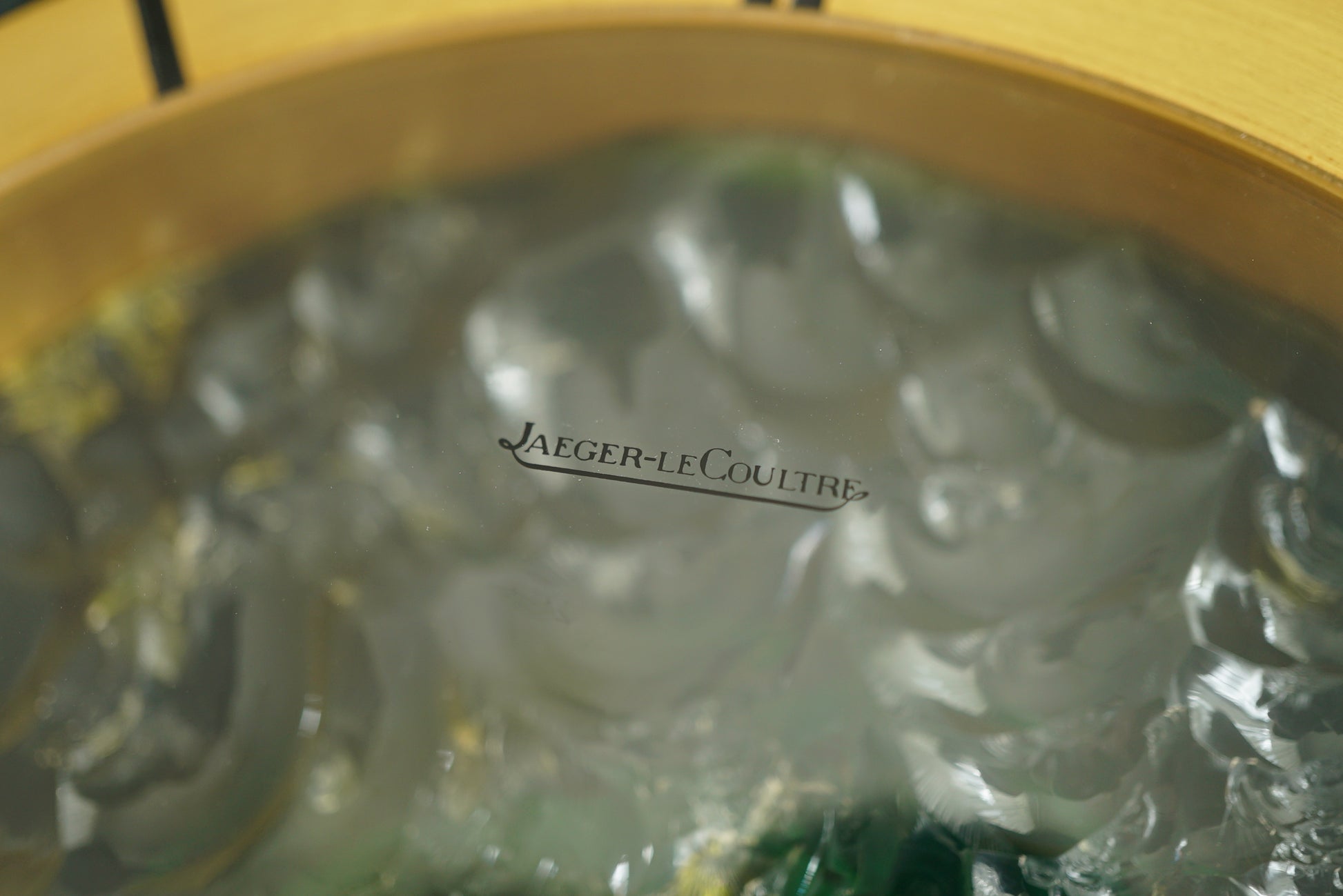 Jaeger-LeCoultre Glass Table Clock w Box