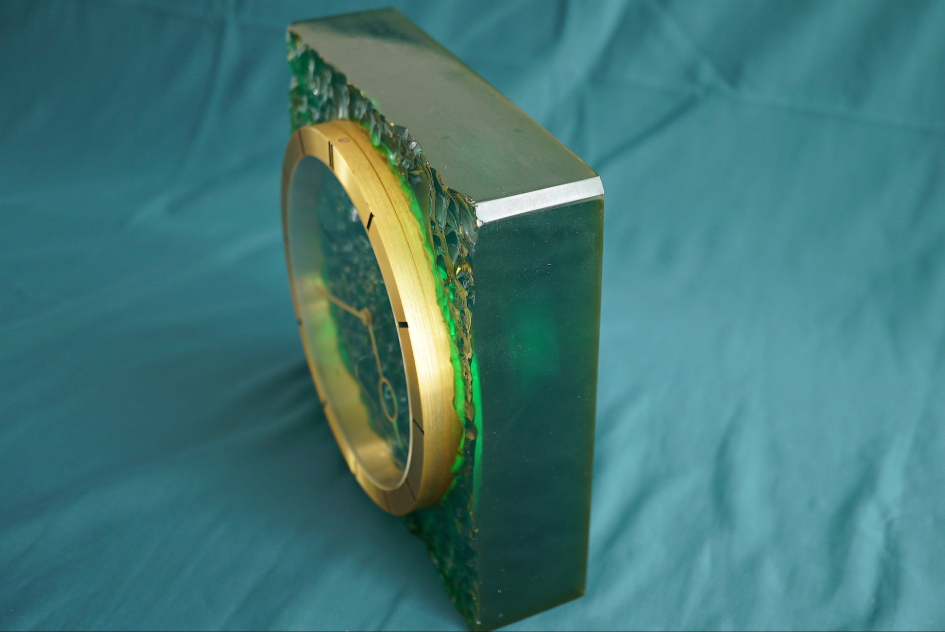 Jaeger-LeCoultre Glass Table Clock w Box