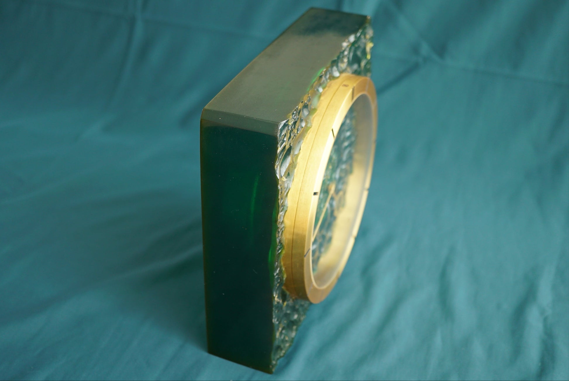 Jaeger-LeCoultre Glass Table Clock w Box