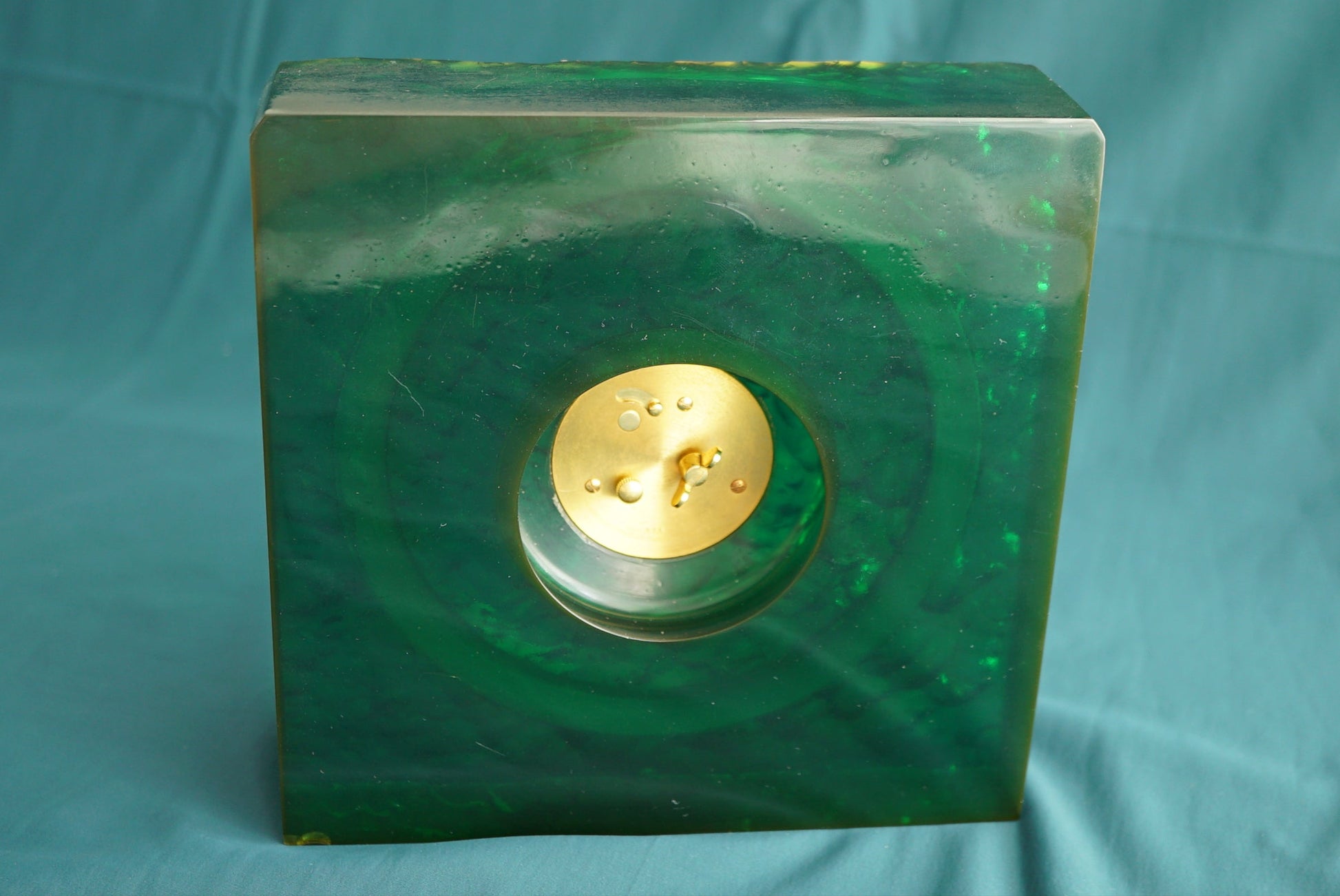 Jaeger-LeCoultre Glass Table Clock w Box