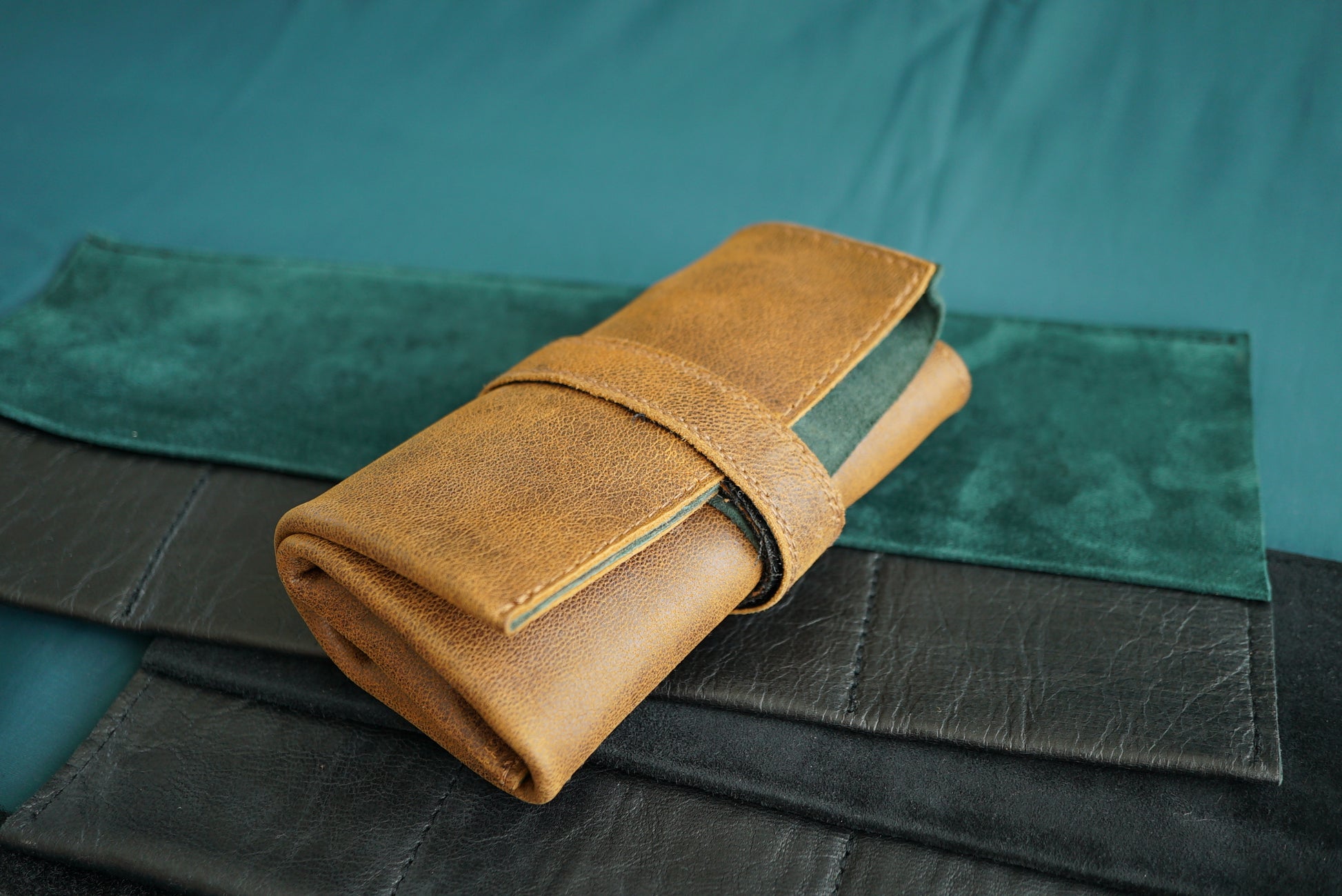 Kabawatch Leather Watch Roll 4-piece