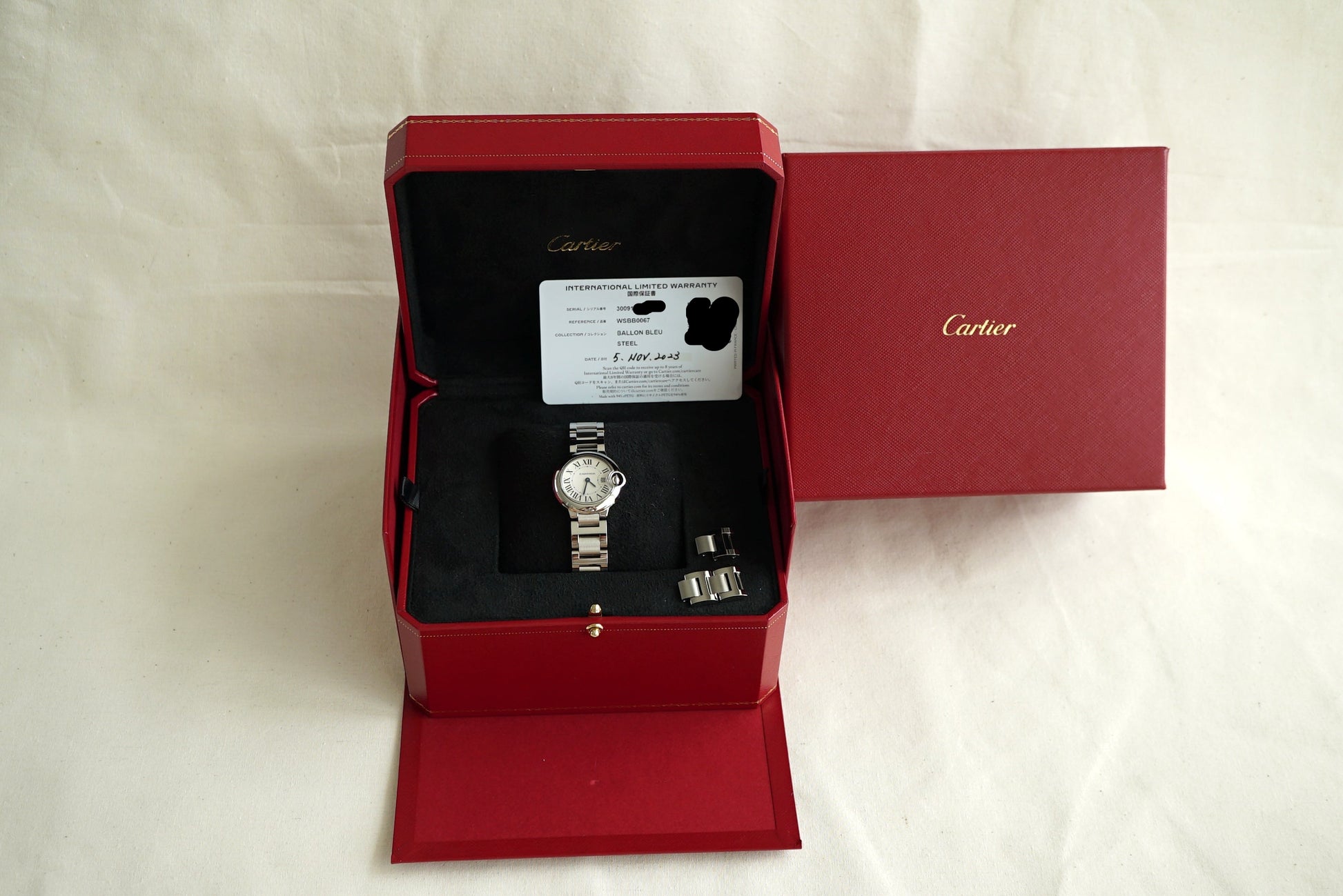 Cartier Ballon Bleu Small ref 3009 (WSBB0067) - Box & Papers Nov 2023
