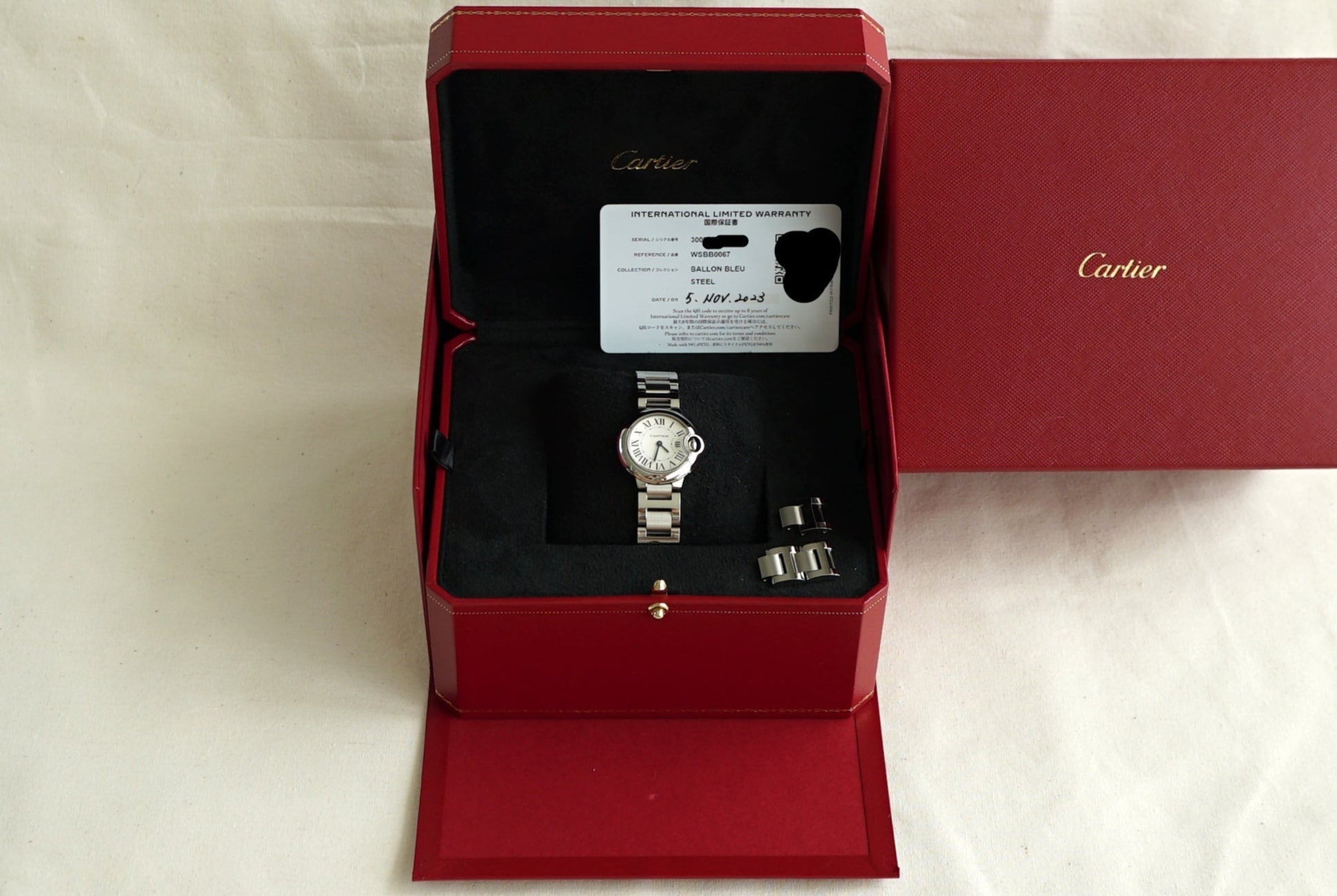Cartier Ballon Bleu Small ref 3009 (WSBB0067) - Box & Papers Nov 2023