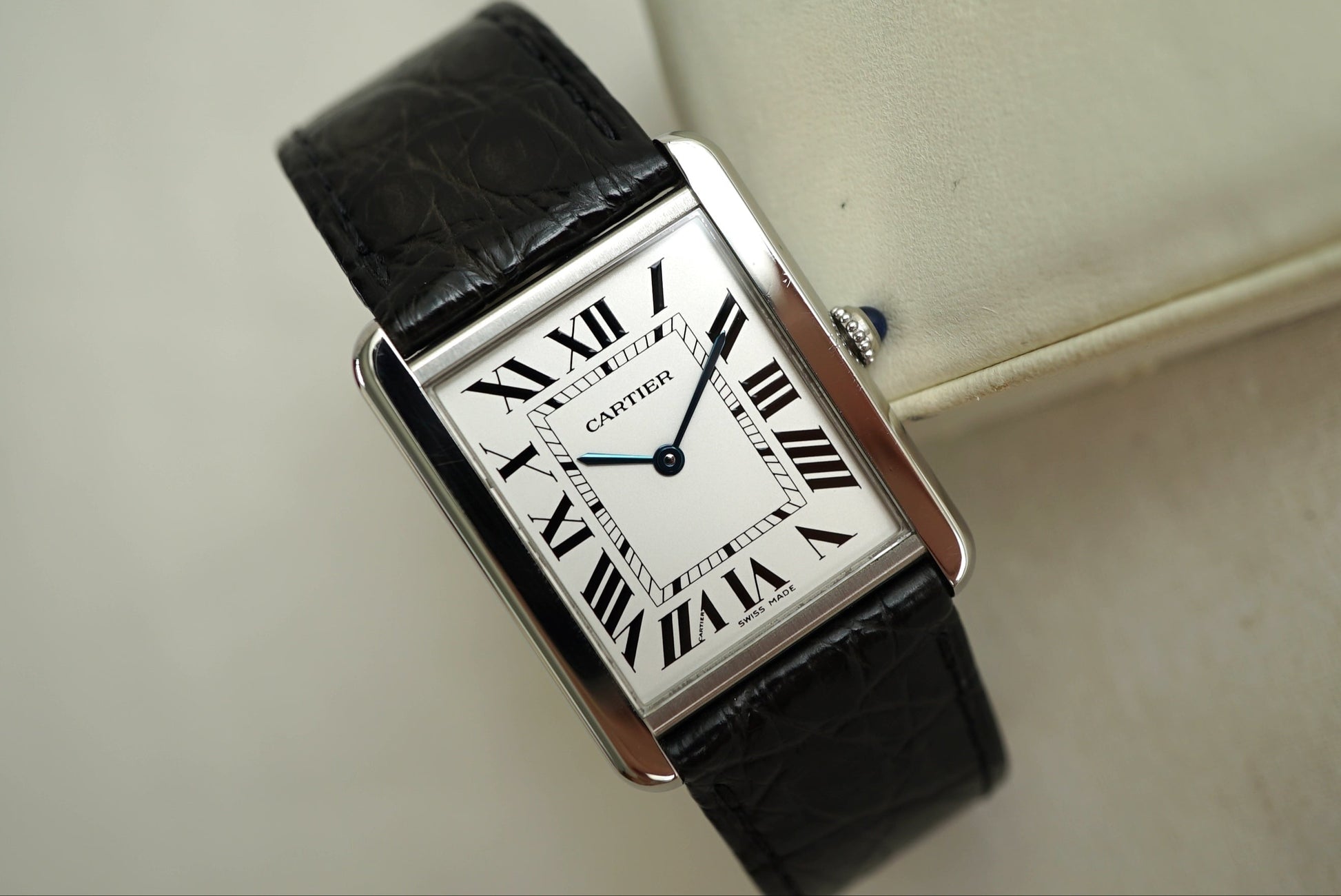 Cartier Tank Solo Large ref 2715 (W1018355) - Box & Papers from 2007